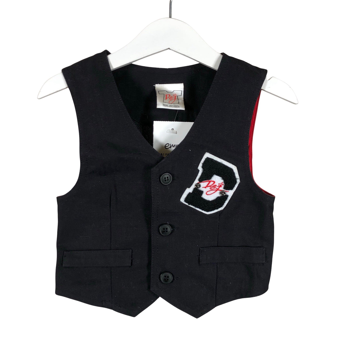 Unisex D&J Familjeklubben - Suit vest, size 98 - 104 - Black (1)
