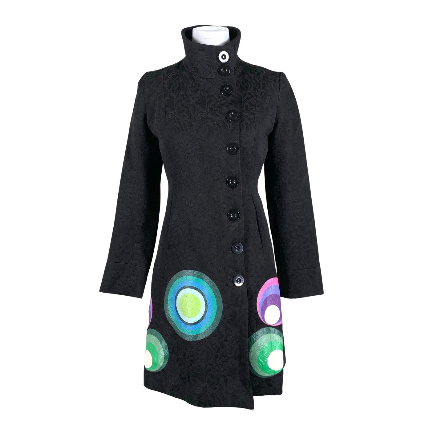 Unisex Desigual - Trench coat, size 36 - Black (1)