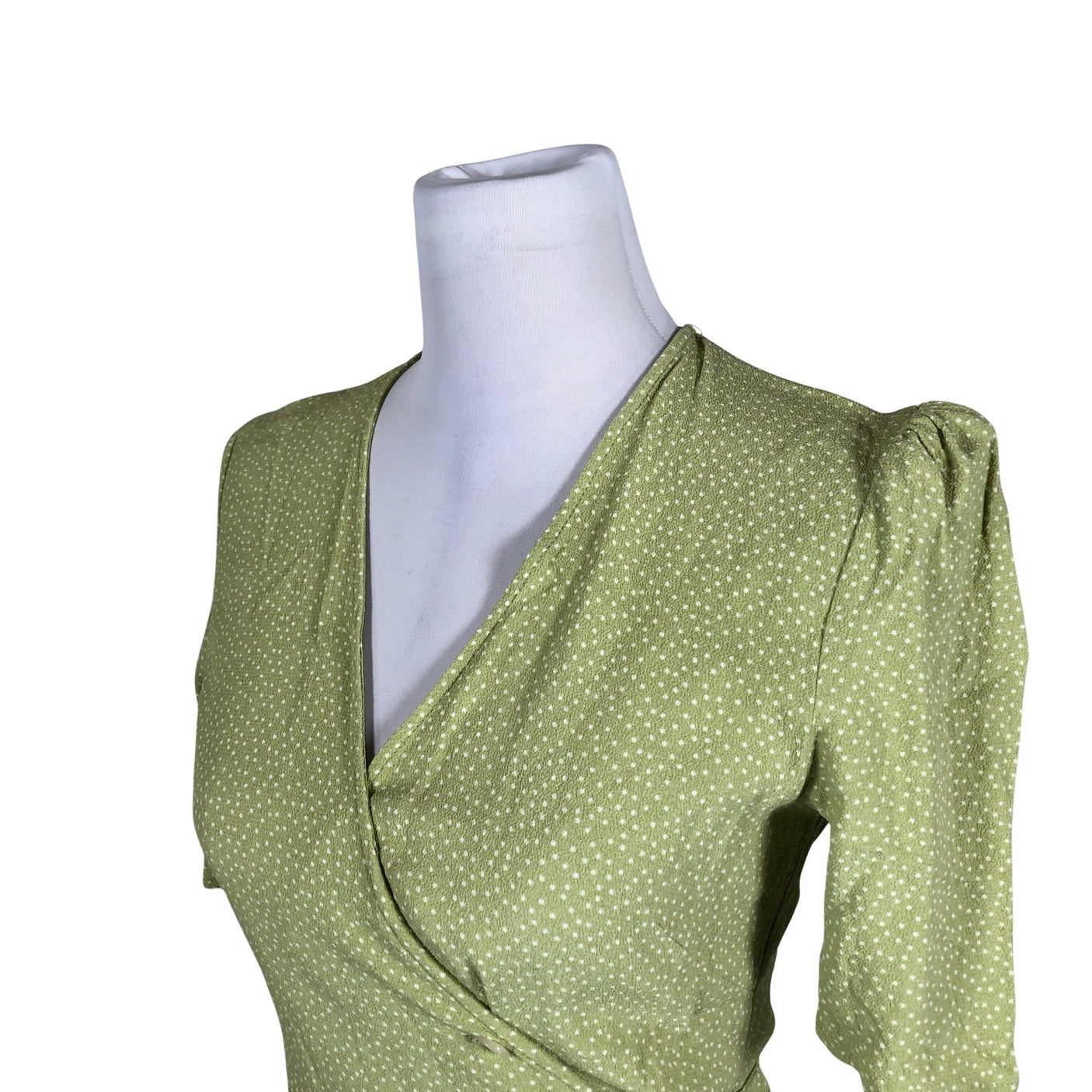 Unisex Rouje - Schiffon dress, size 38 - Green (3)