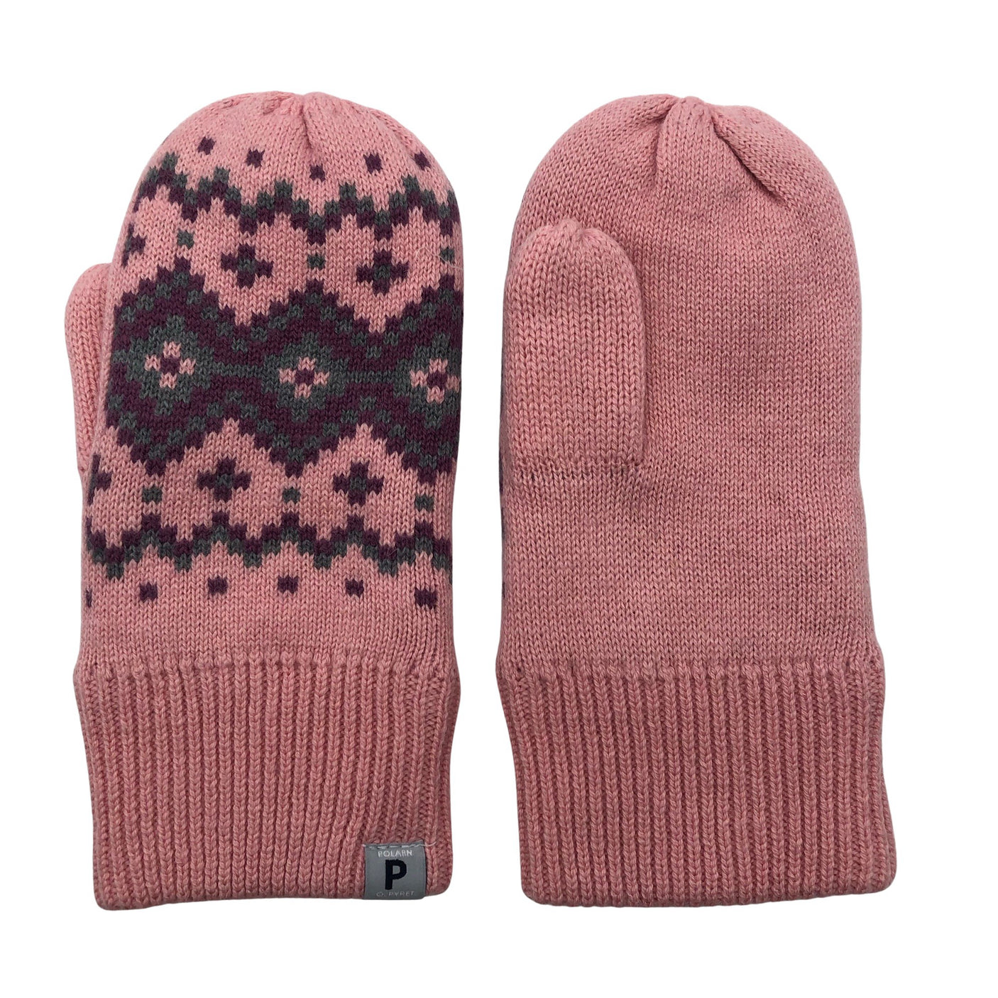 Unisex Polarn O. Pyret - Mittens, size 5 - 8 vuotta - Light pink (1)
