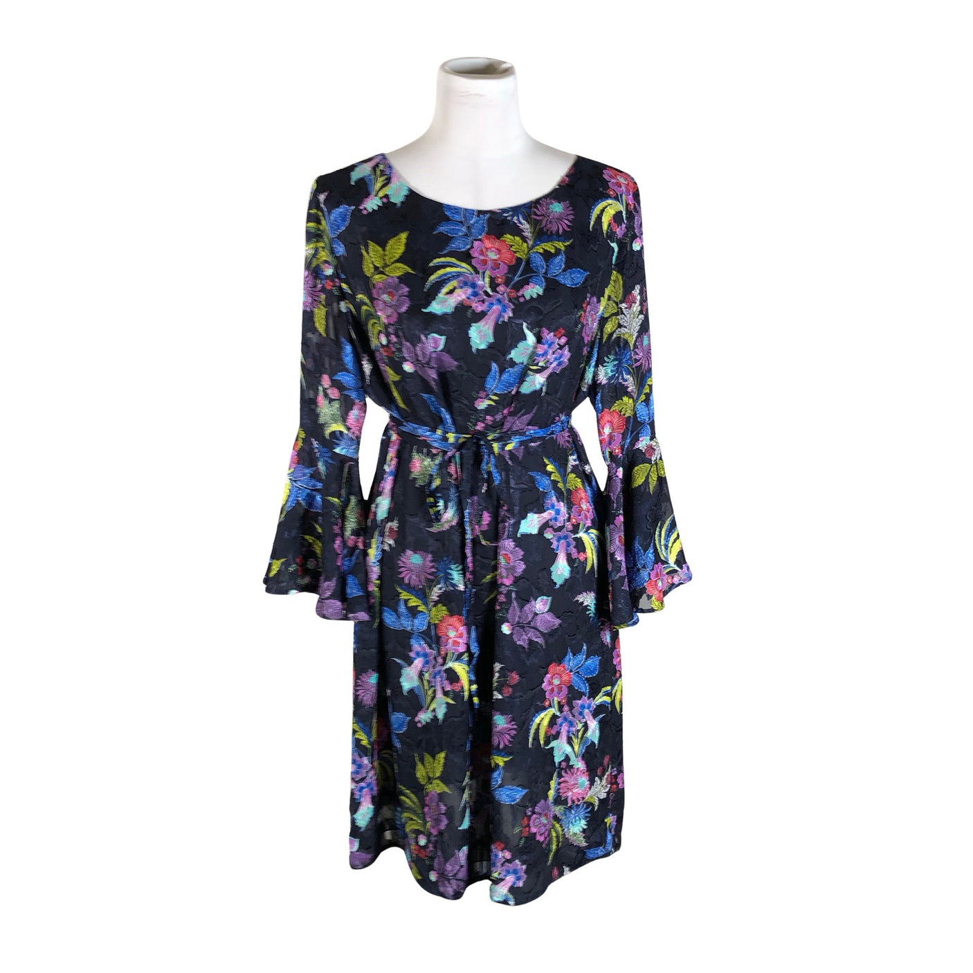 Unisex Monton - Schiffon dress, size 40 - Black (1)
