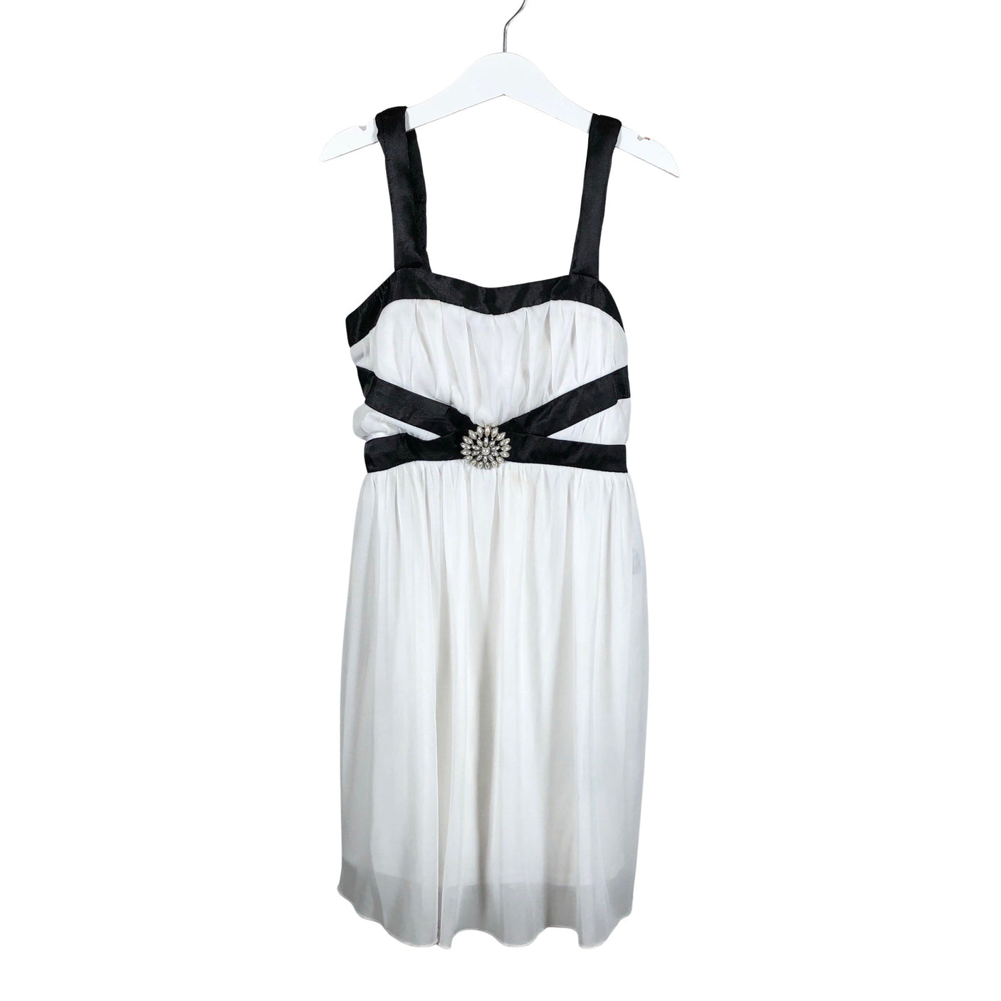 Unisex BCX girl - Party dress, size 140 - 146 - White (1)