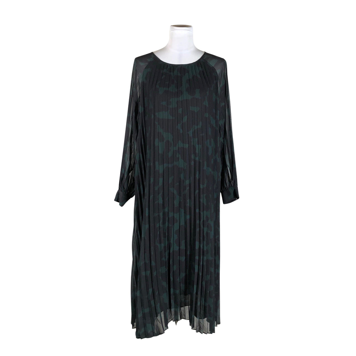 Unisex Your Face - Schiffon dress, size 38 - Green (1)