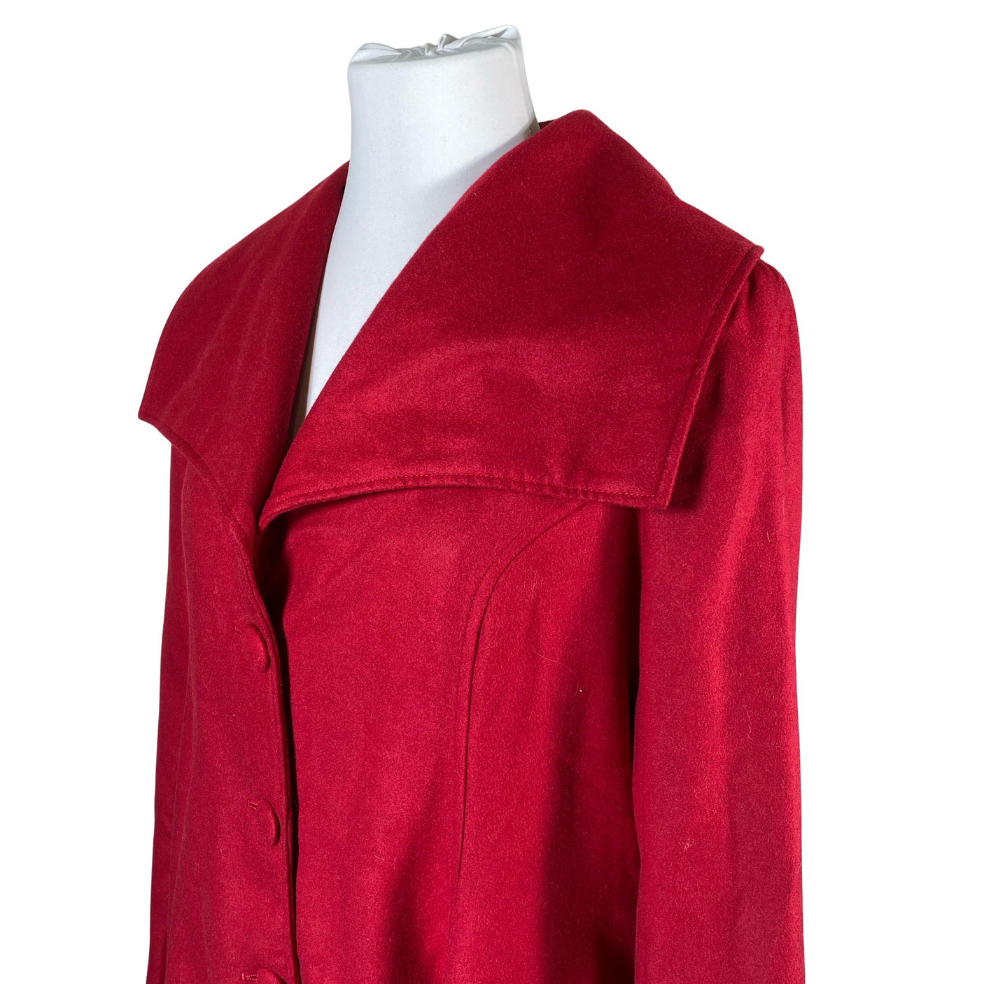 Unisex Hell Bunny - Wool coat, size 48 - Red (2)