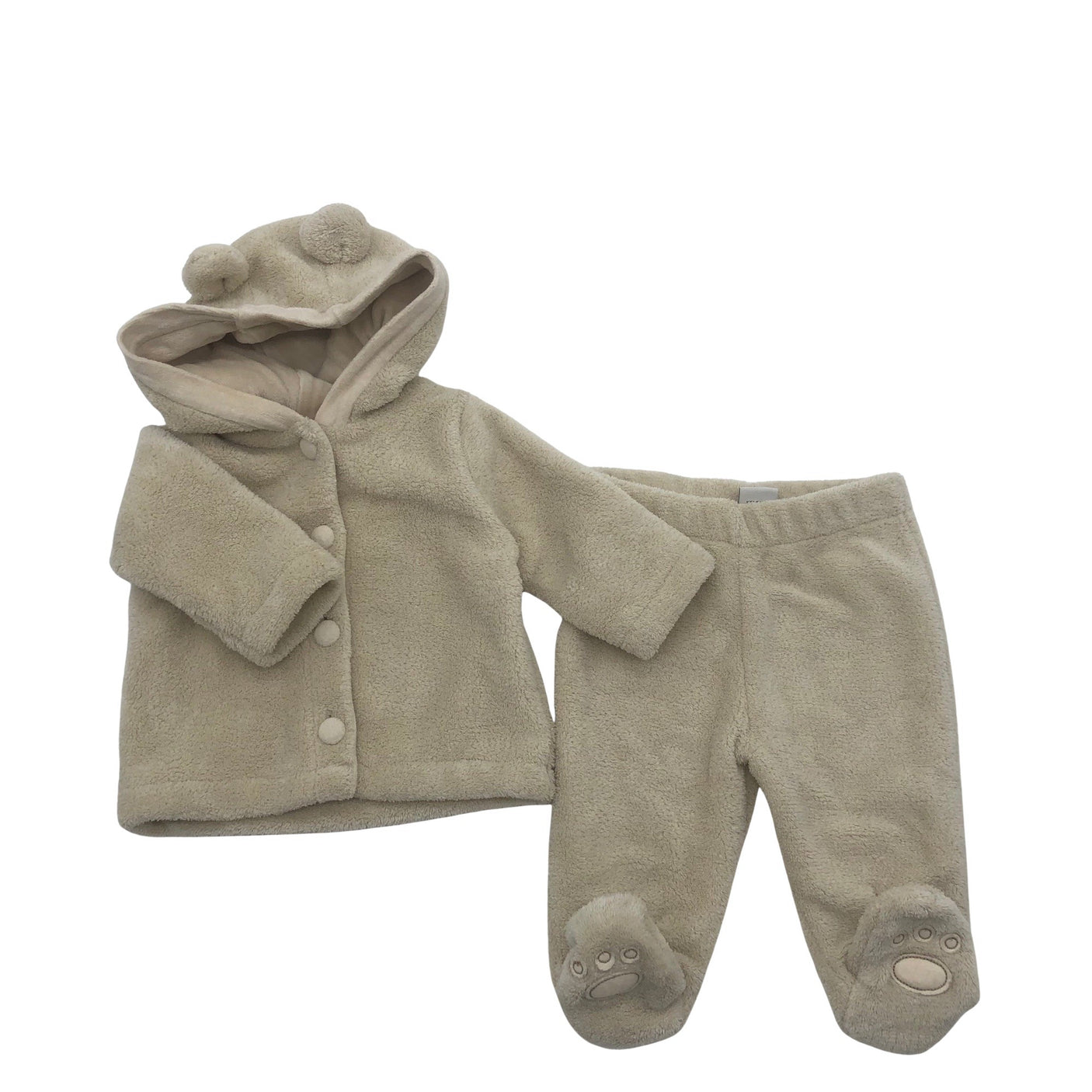 Unisex Kinderit - Sweatshirt and pants set, size 56 - 62 - Beige (1)