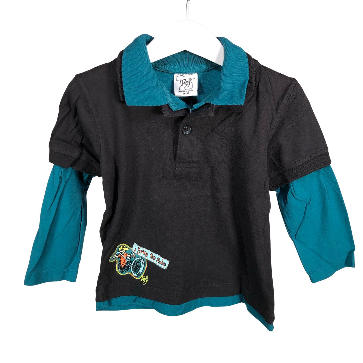 Unisex D&J Familjeklubben - Tricot shirt, size 86 - 92 - Brown (1)