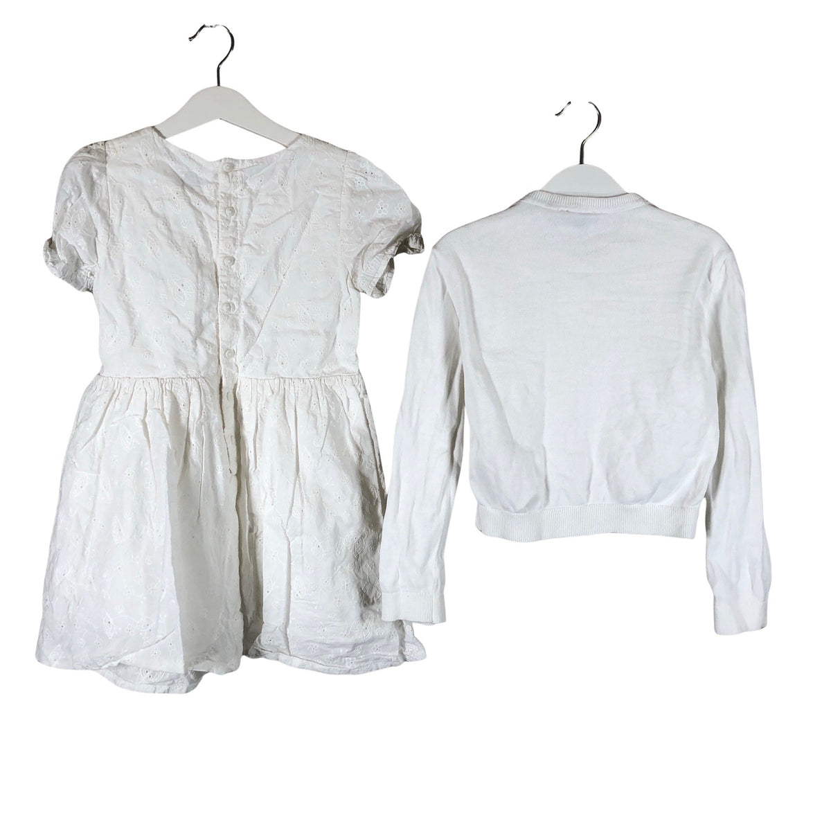Unisex Polarn O. Pyret - Dress, size 116 - 122 - White (2)