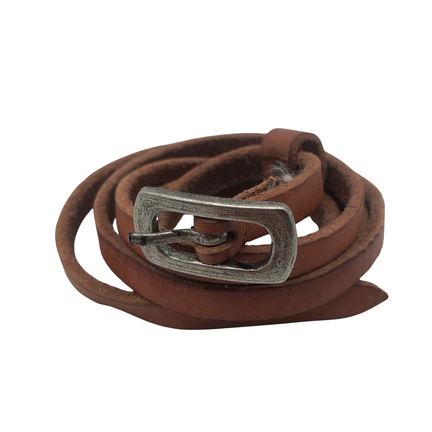 Unisex Esprit - Leather belt, size No size - Brown (1)