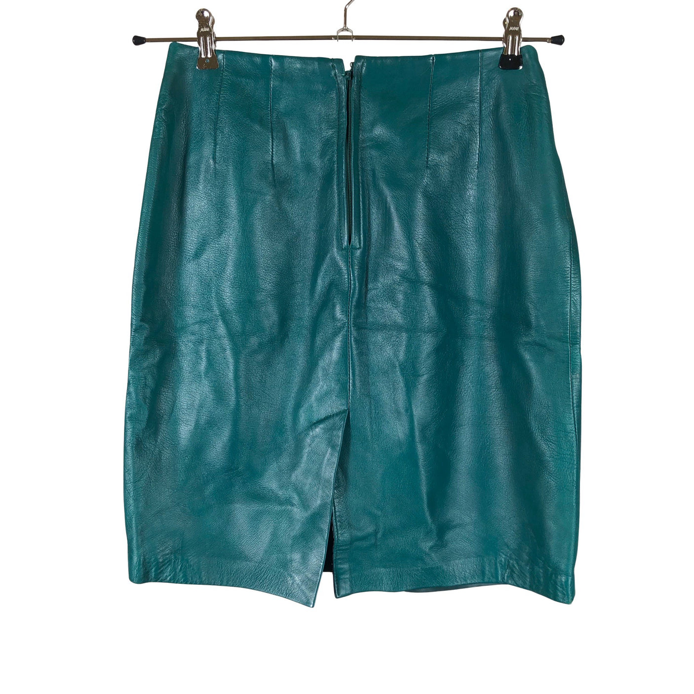 Unisex Evan Davies - Leather skirt, size 36 - Green (2)