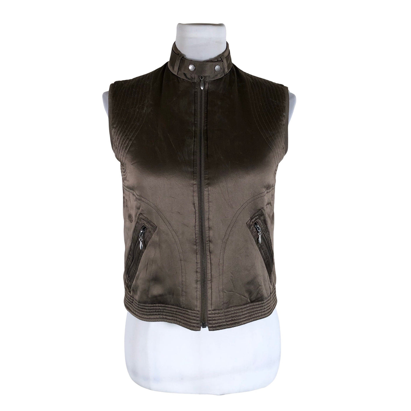 Unisex Bison - Winter vest, size 36 - Brown (1)