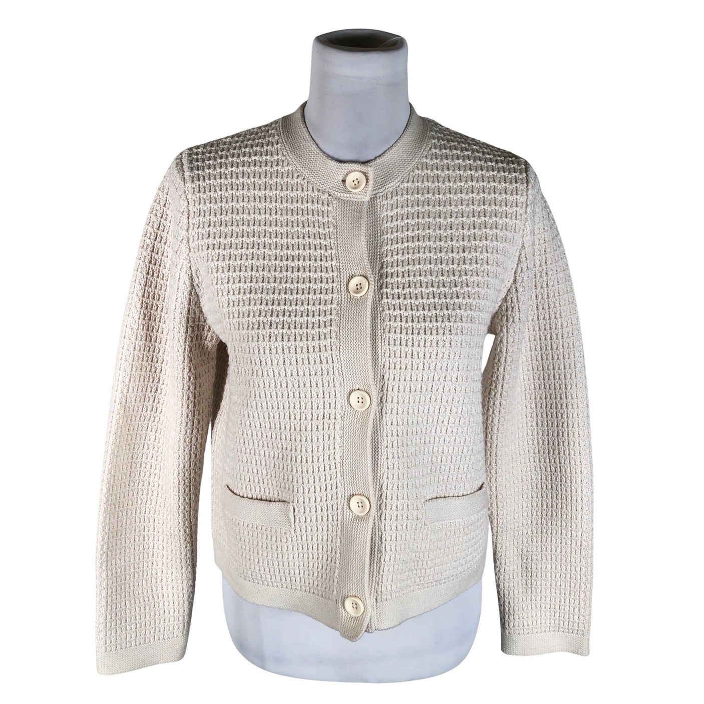 Unisex Uniqlo - Cardigan, size 38 - Natural white (1)
