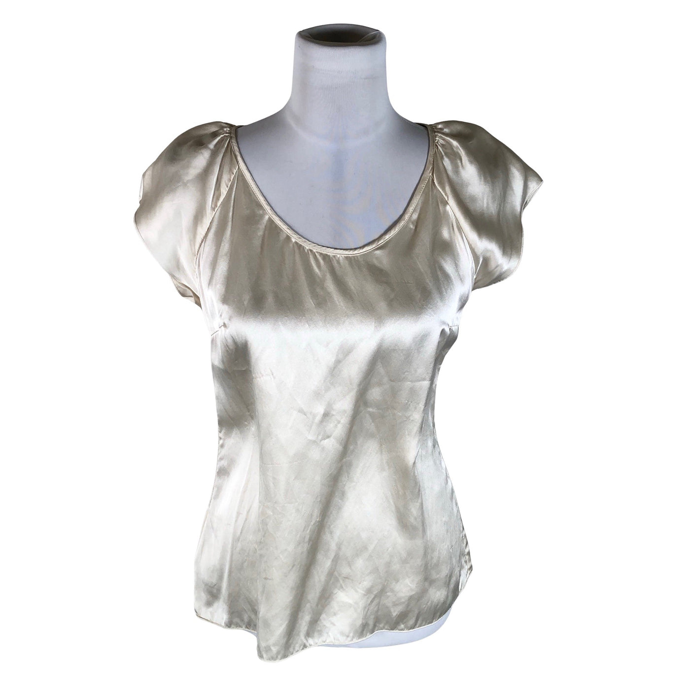 Unisex Hugo Boss - Short-sleeved blouse, size 36 - Natural white (1)