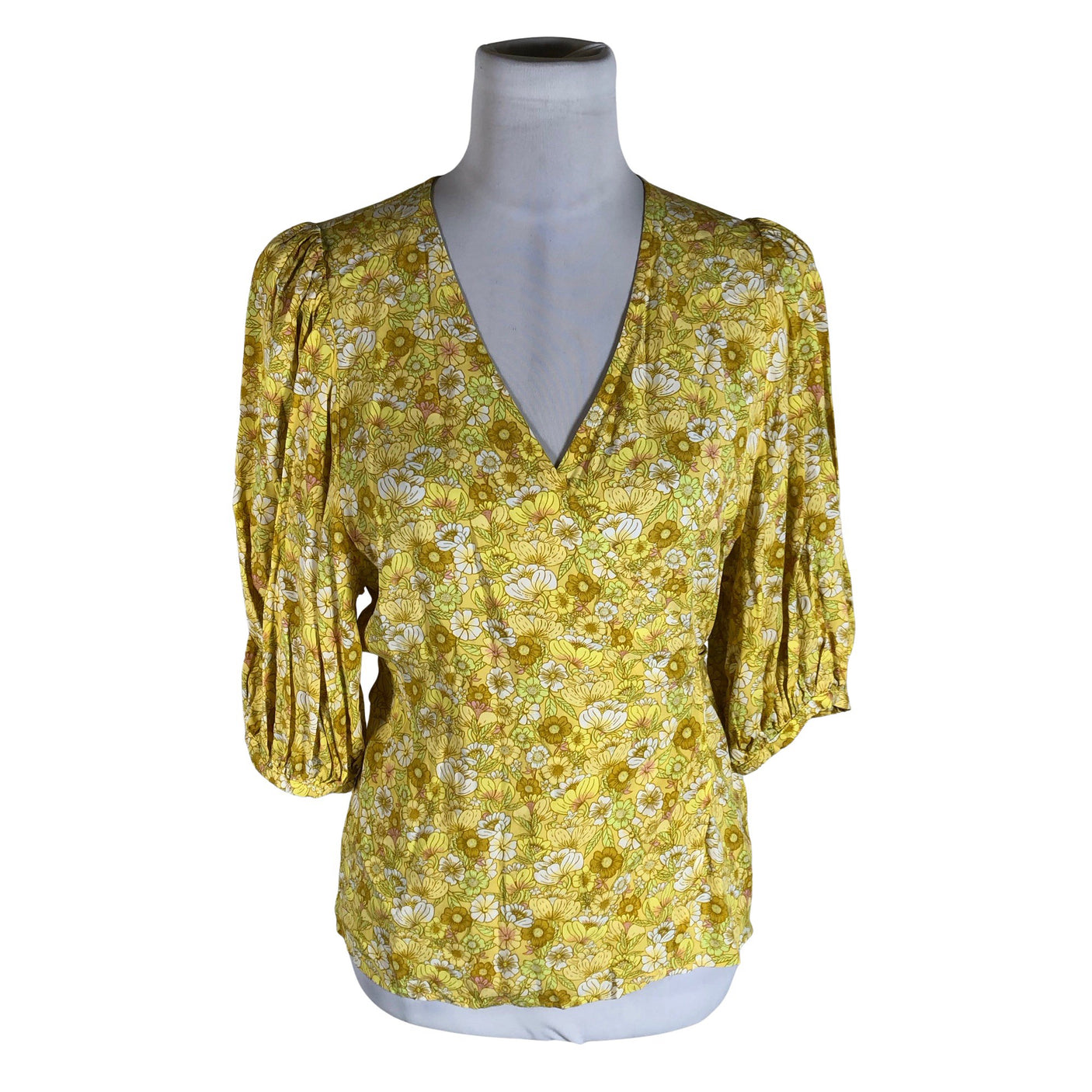 Unisex Edited - Short-sleeved blouse, size 38 - Yellow (1)