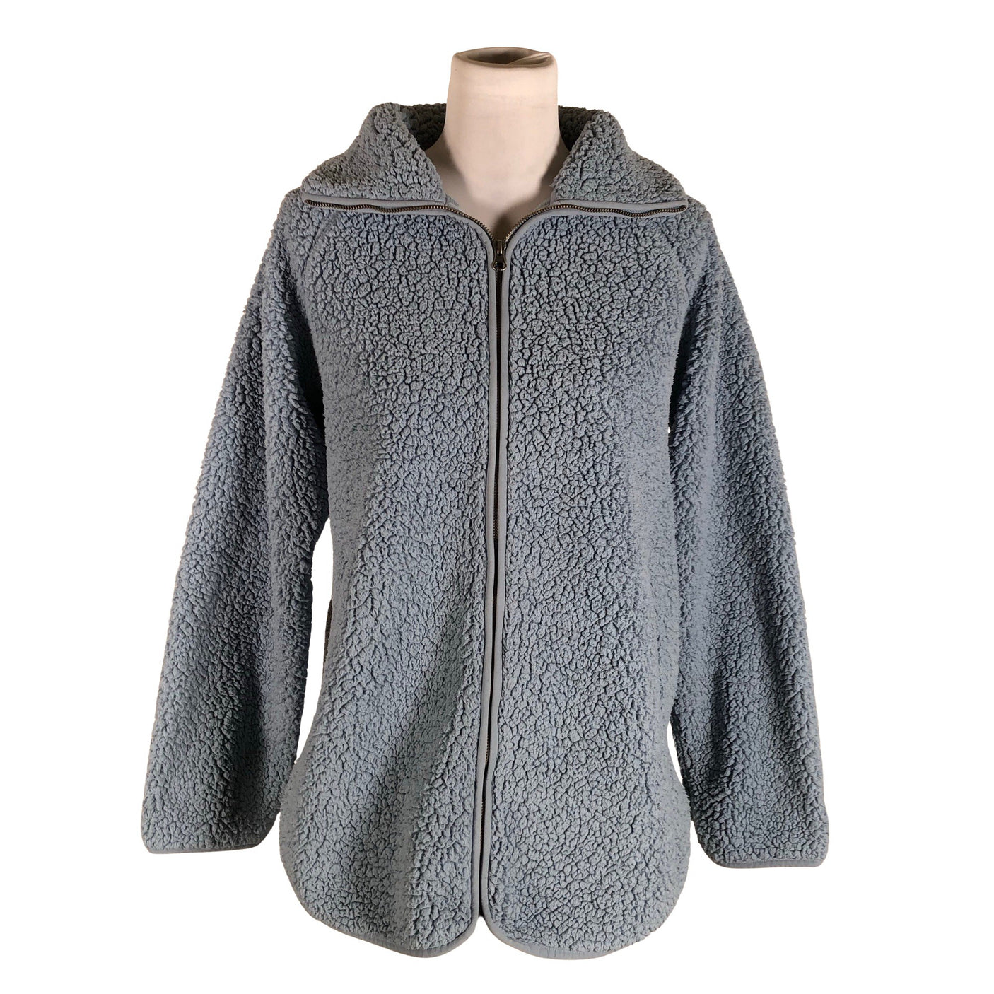 Unisex Blue Sportswear - Faux fur coat, size 38 - Light blue (1)