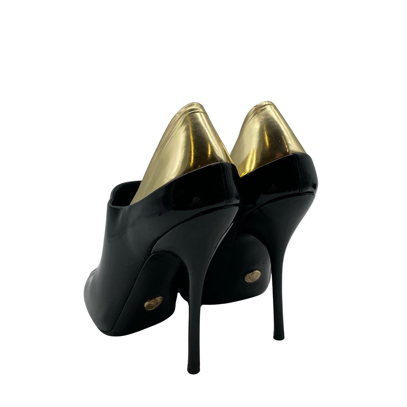 Unisex Gucci - Open toe high heel shoes, size 38 - Black (2)