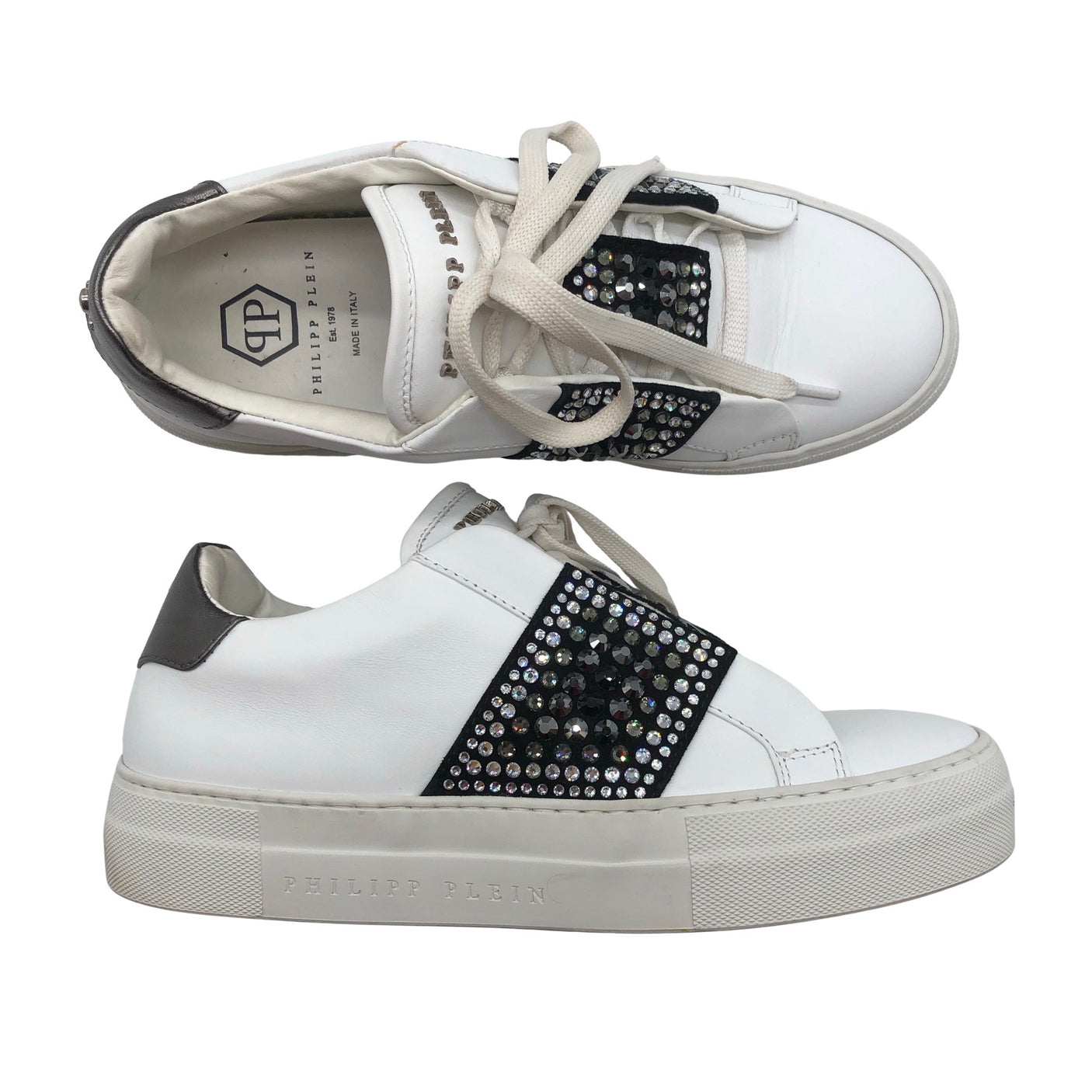 Unisex Philipp Plein - Casual sneakers, size 38 - White (1)