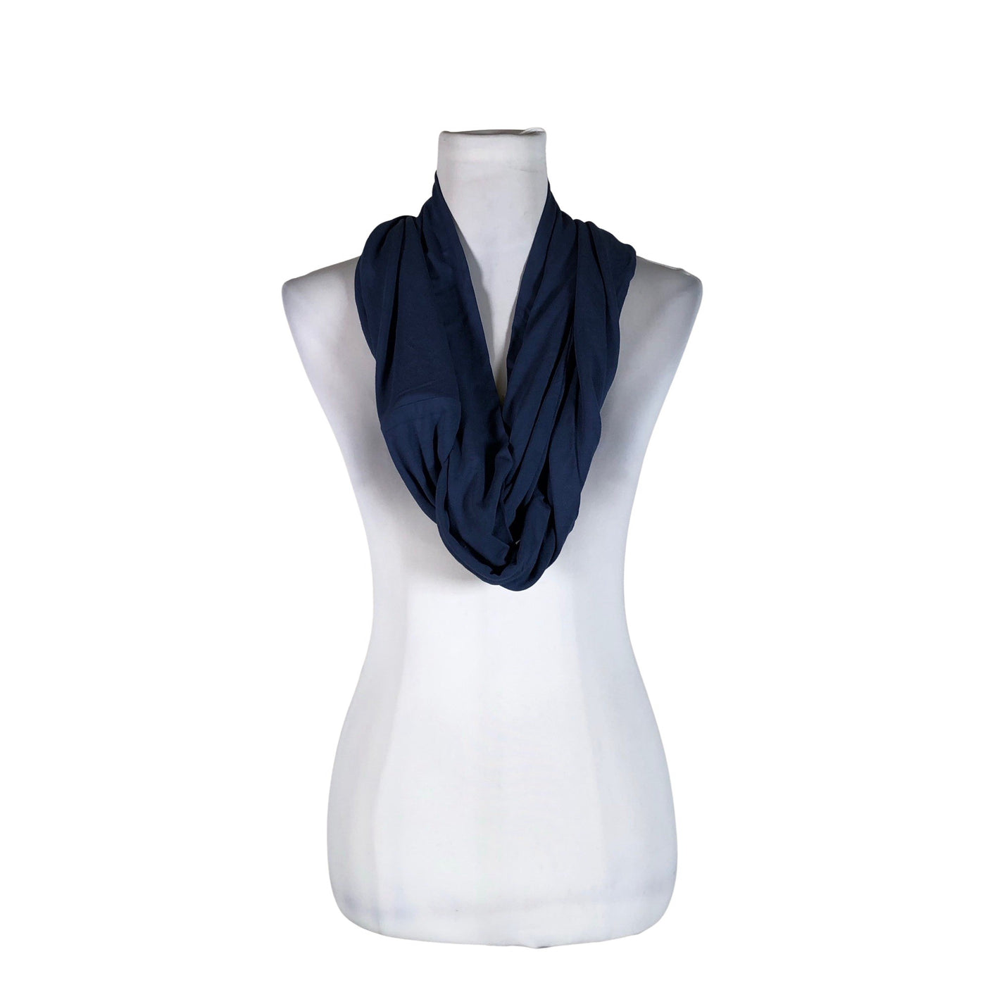 Unisex Your Face - Circle scarf, size Midi - Blue (1)