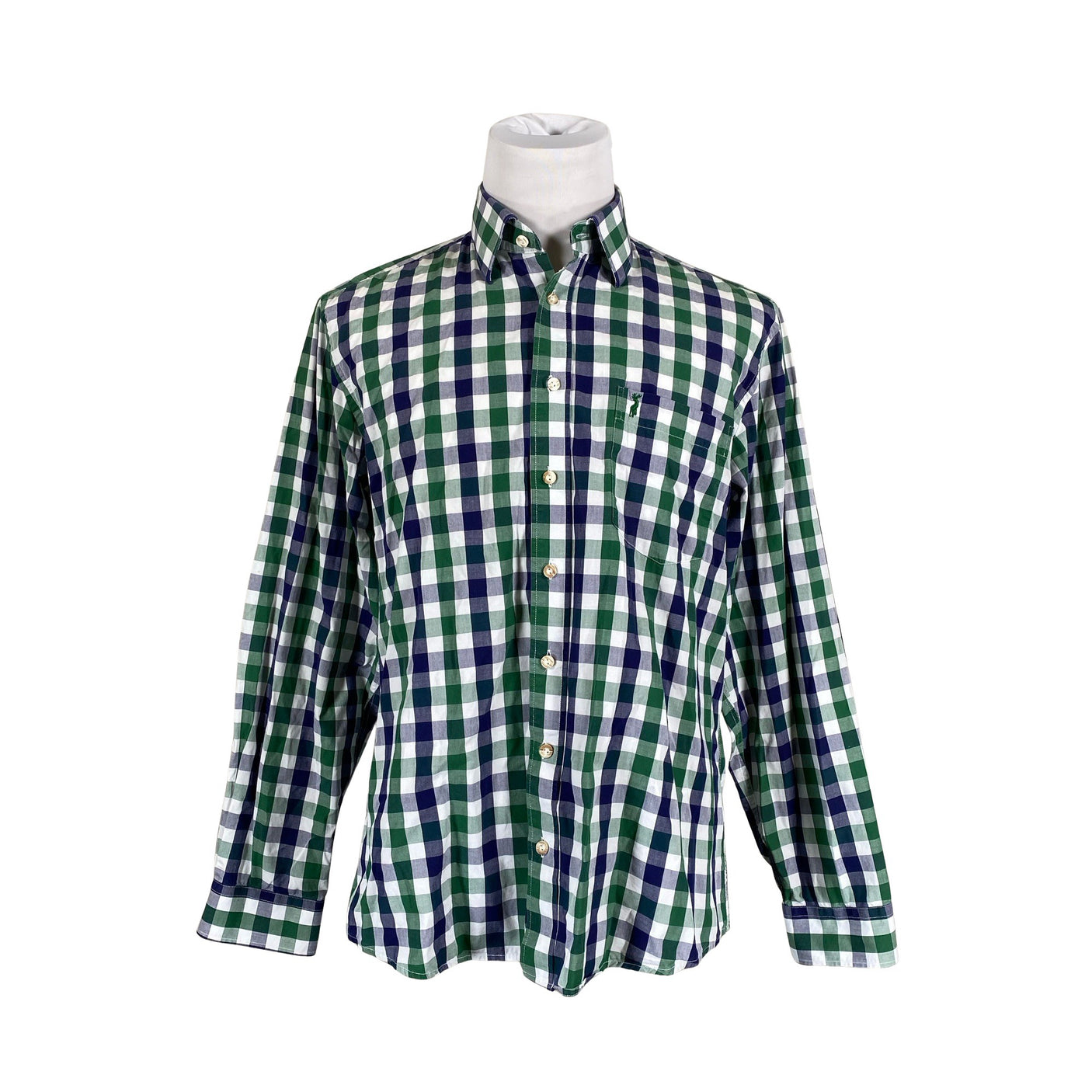 Unisex Almsach - Collared shirt, size L - Green (1)