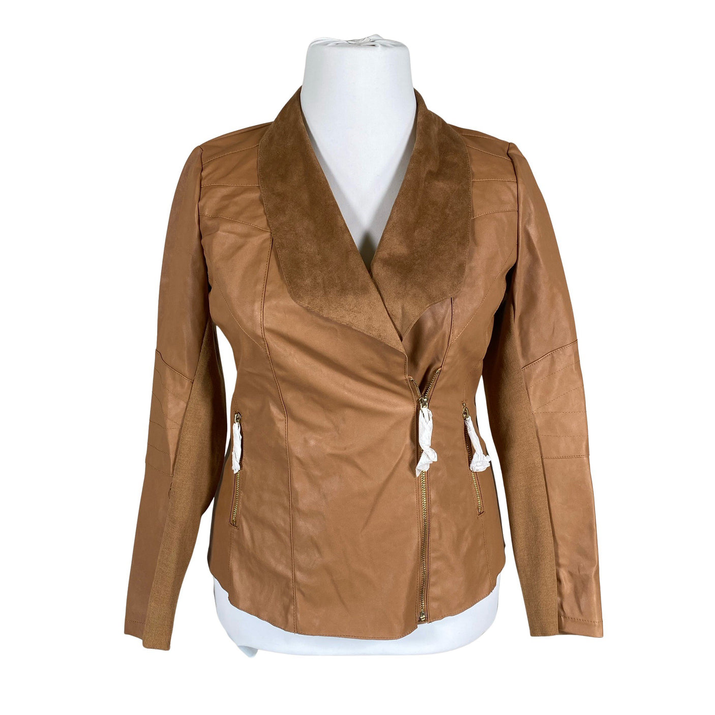 Unisex Amy's Stories - Leather jacket, size 42 - Brown (1)