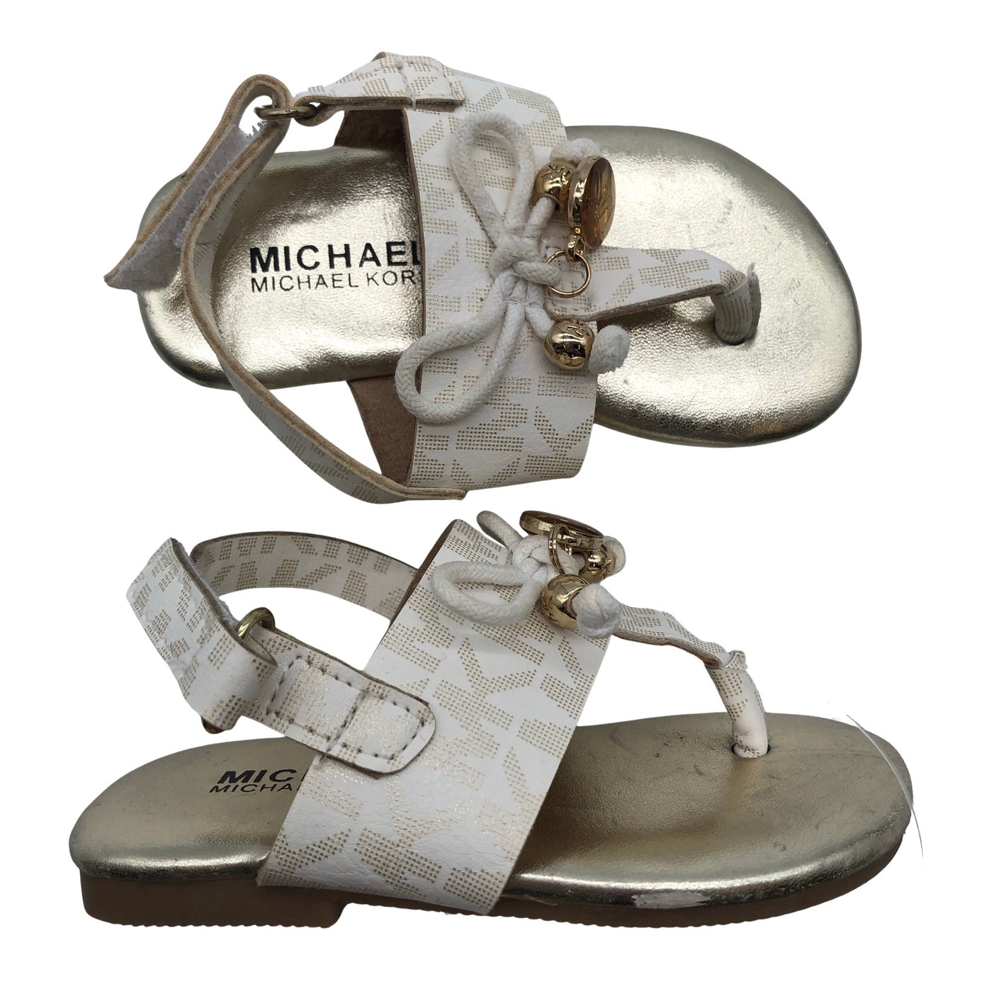 Unisex Michael Kors - Sandals, size 21 - Gold (1)