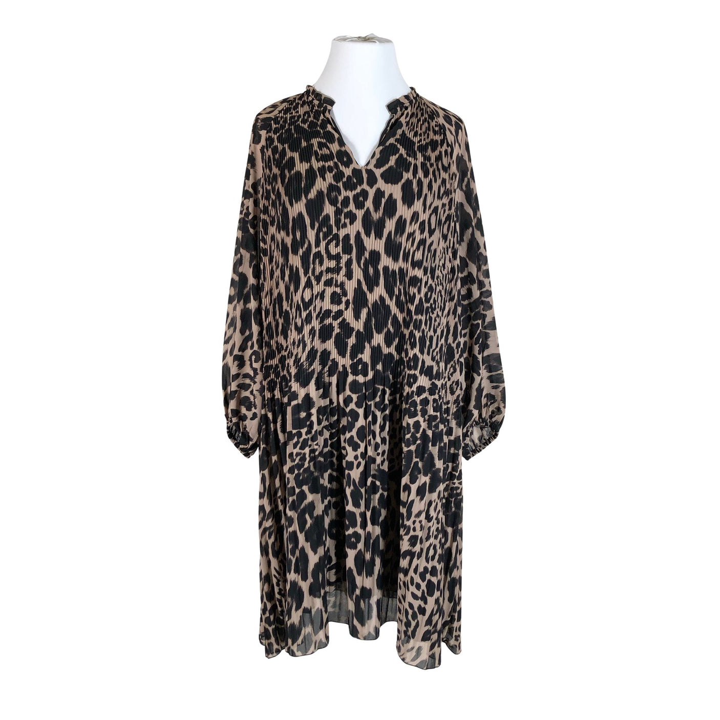Unisex InWear - Schiffon dress, size 46 - Brown (1)