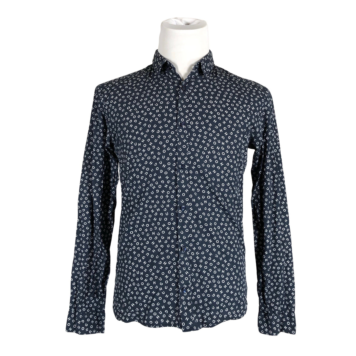 Unisex Hugo Boss - Collared shirt, size M - Blue (1)