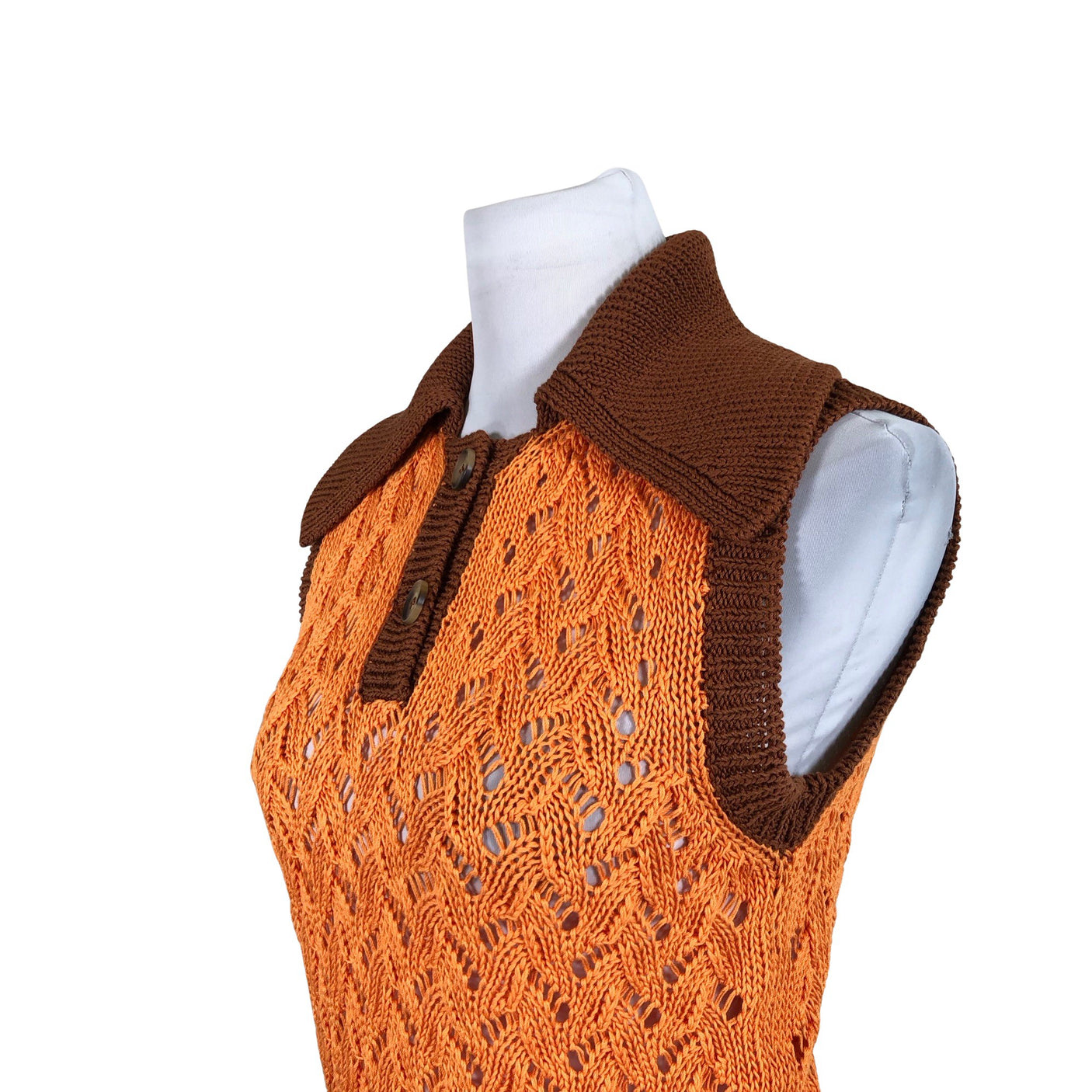 Unisex Rejina Pyo - Knit vest, size 36 - Orange (3)