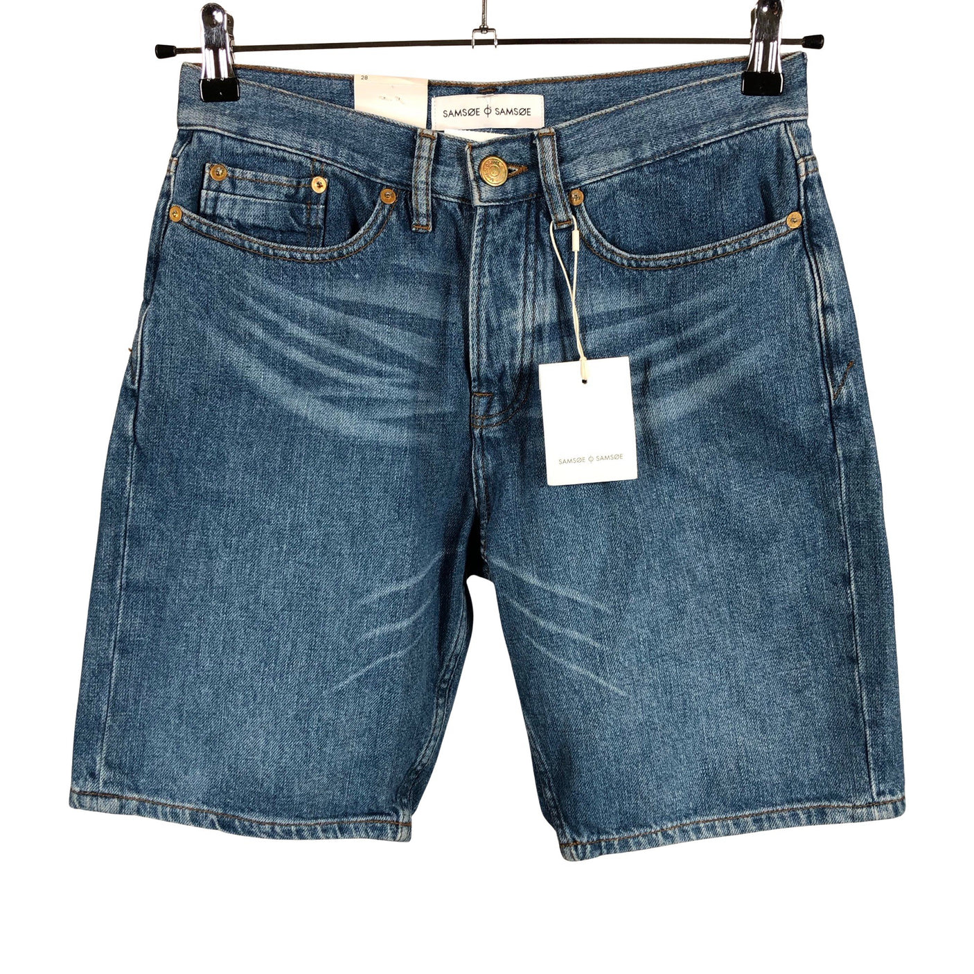 Unisex Samsoe&Samsoe - Denim shorts, size W28 - Blue (1)