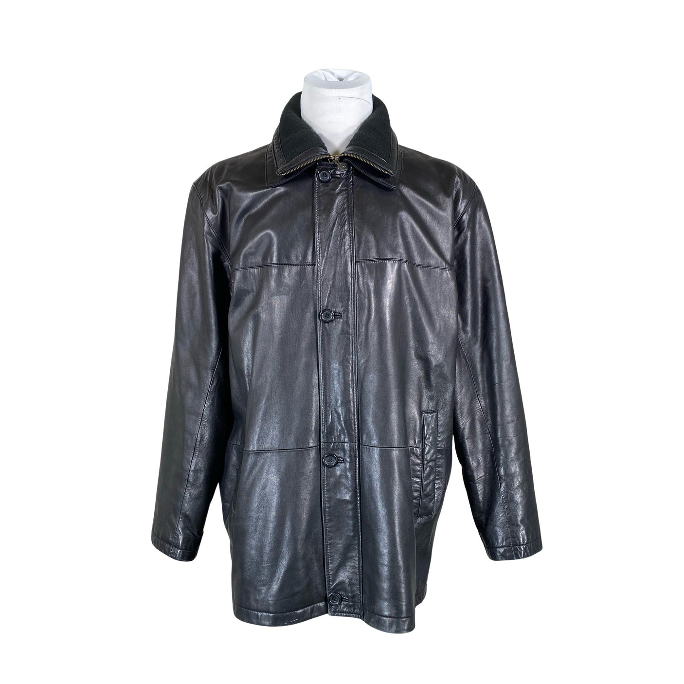 Unisex Business Line - Leather jacket, size XXL - Black (1)