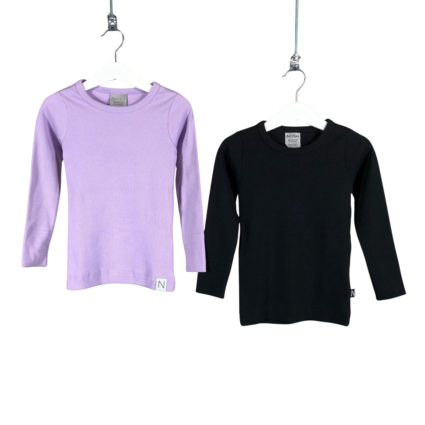 Unisex NOSH - Tricot shirt, size 98 - 104 - Violet (1)