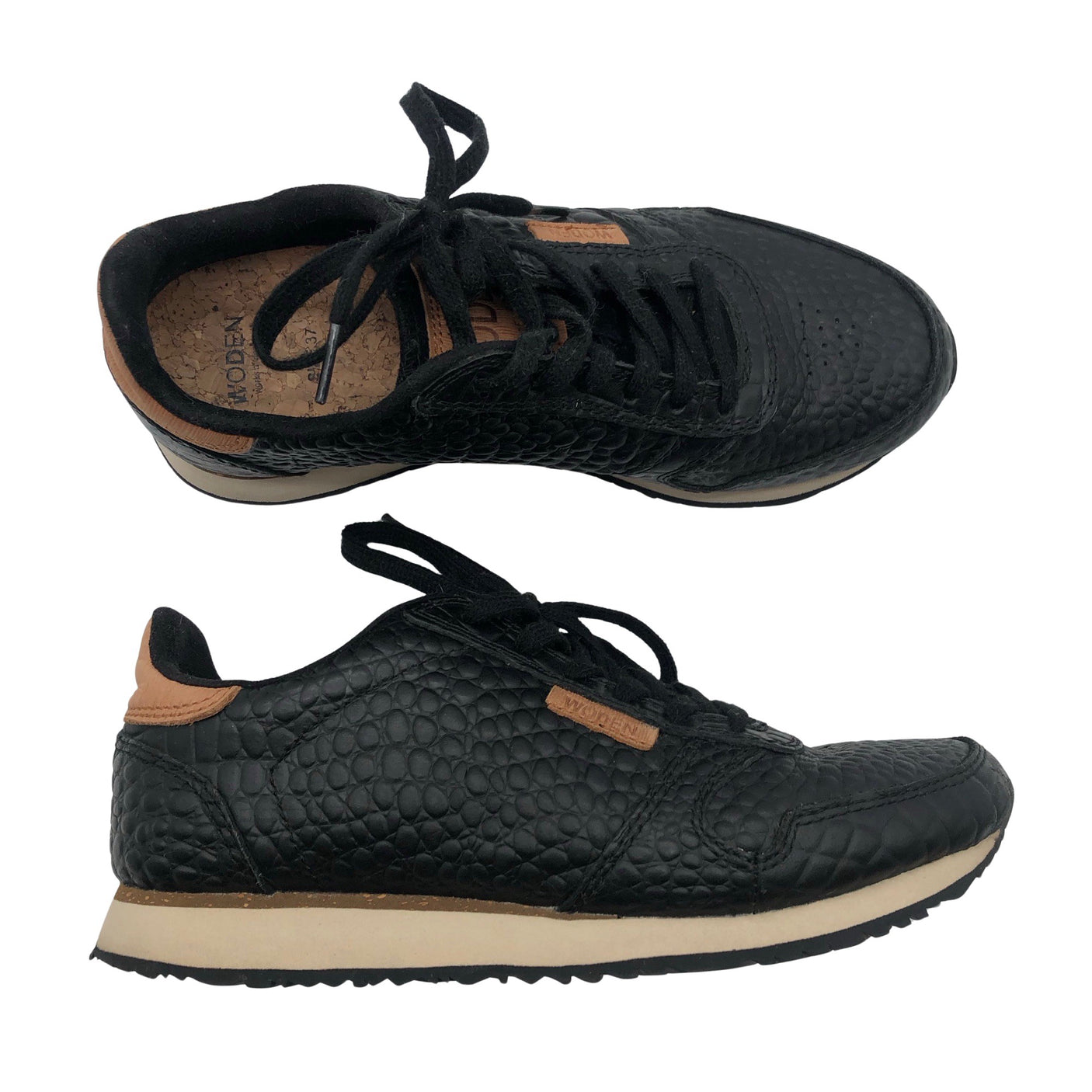 Unisex Woden - Casual sneakers, size 37 - Black (1)