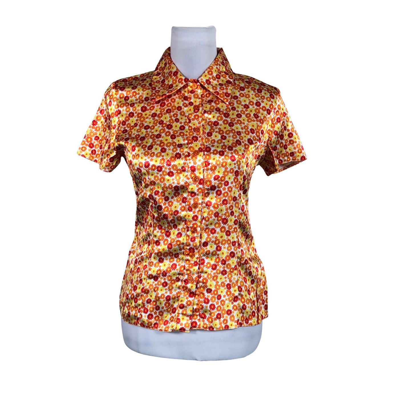 Unisex Influence - Short-sleeved blouse, size 36 - Yellow (1)