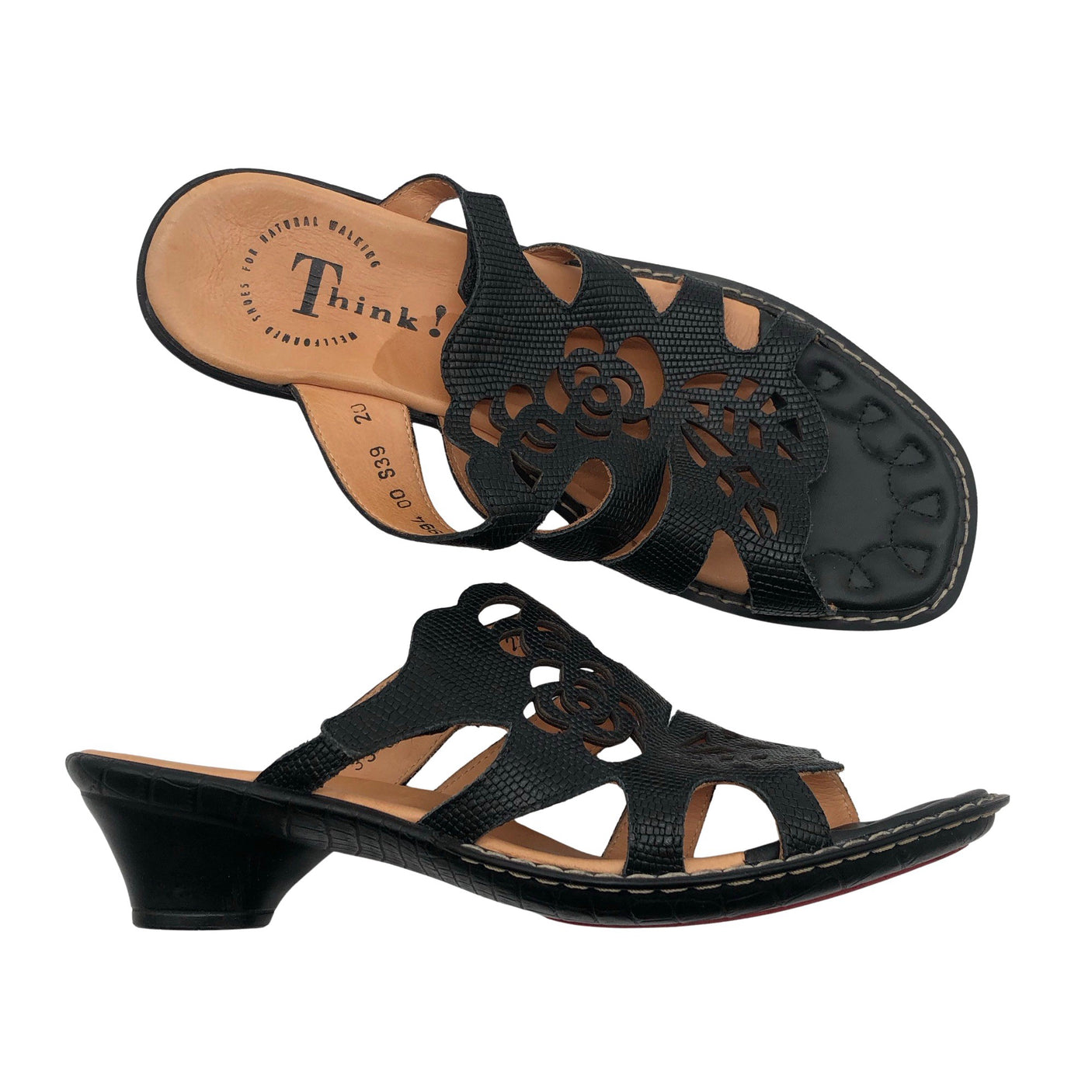 Unisex Think! - Heeled sandals, size 39 - Black (1)