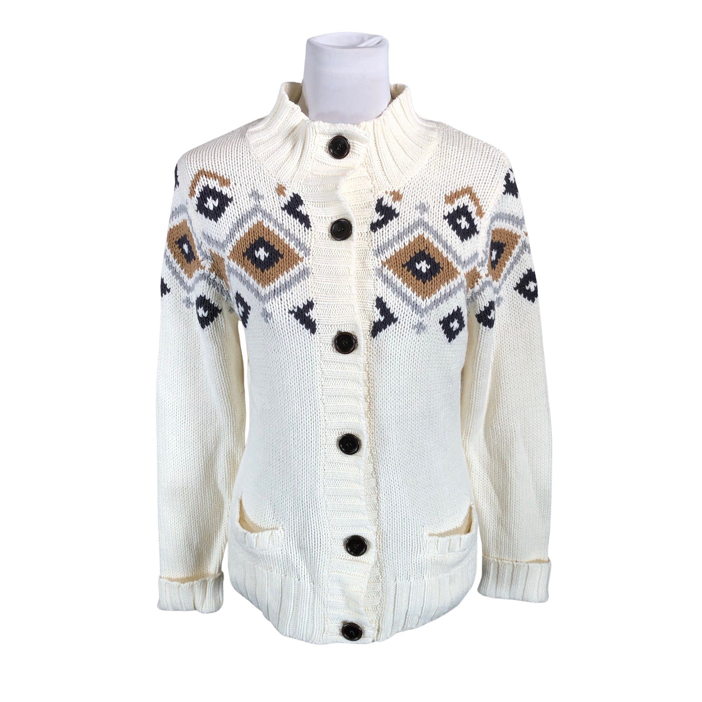 Unisex S.T.I - Cardigan, size 38 - Natural white (1)