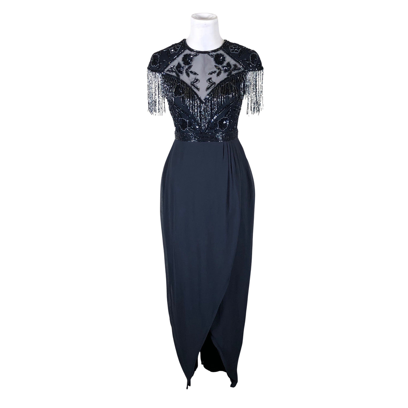 Unisex Lace & Beads - Party dress, size 36 - Blue (1)