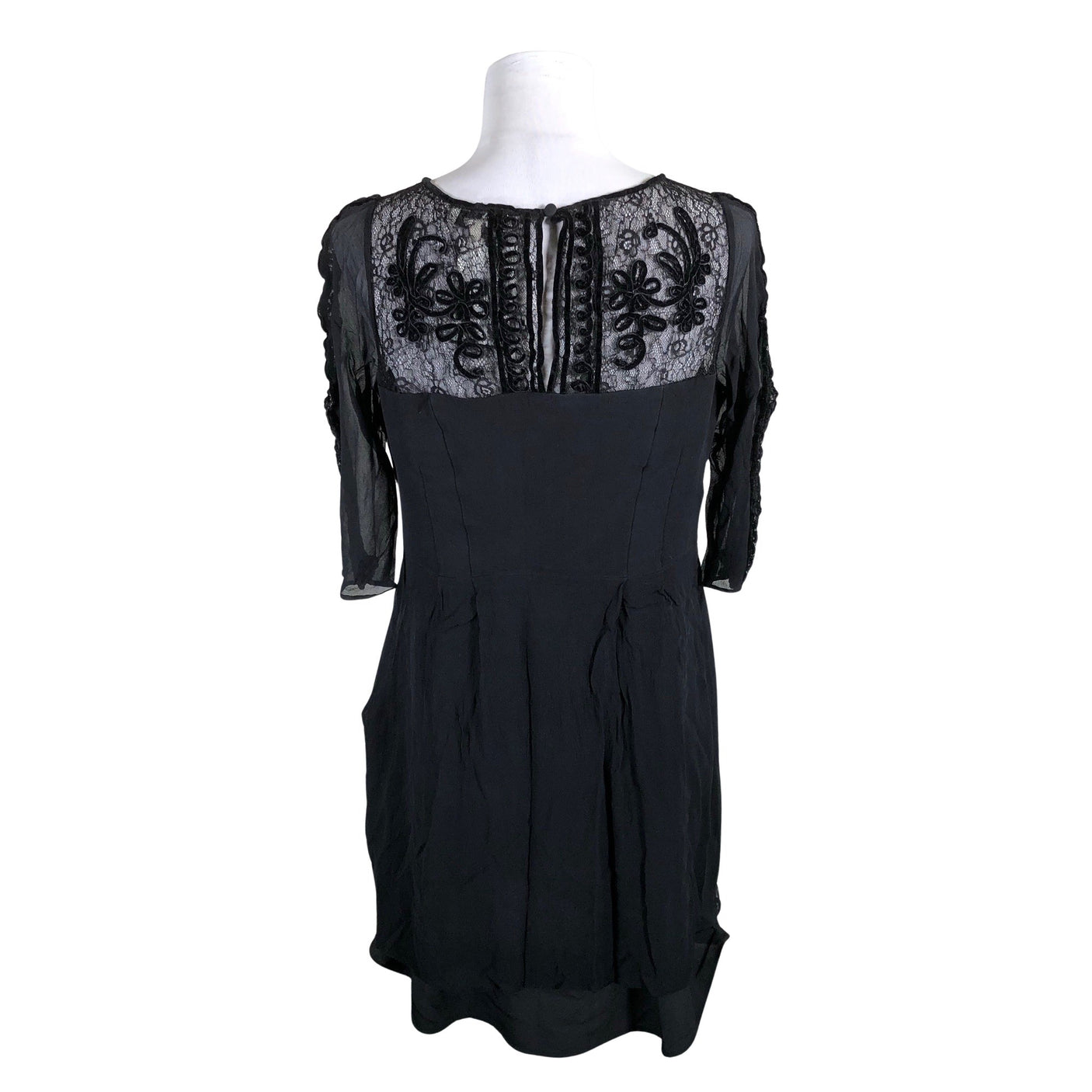 Unisex Somerset by Alice Temperley - Schiffon dress, size 40 - Black (2)