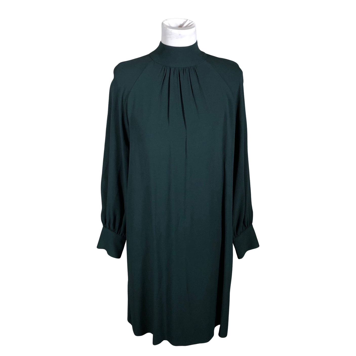 Unisex Massimo Dutti - Schiffon dress, size 36 - Green (1)