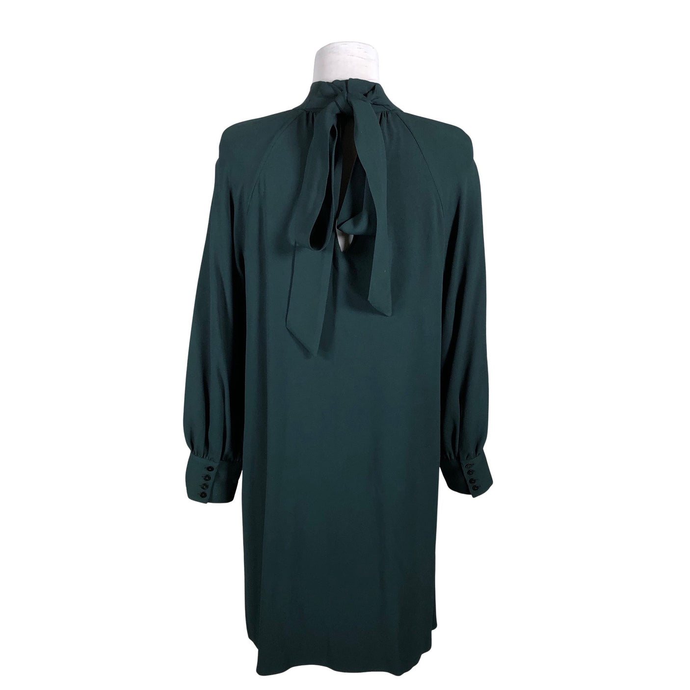 Unisex Massimo Dutti - Schiffon dress, size 36 - Green (2)