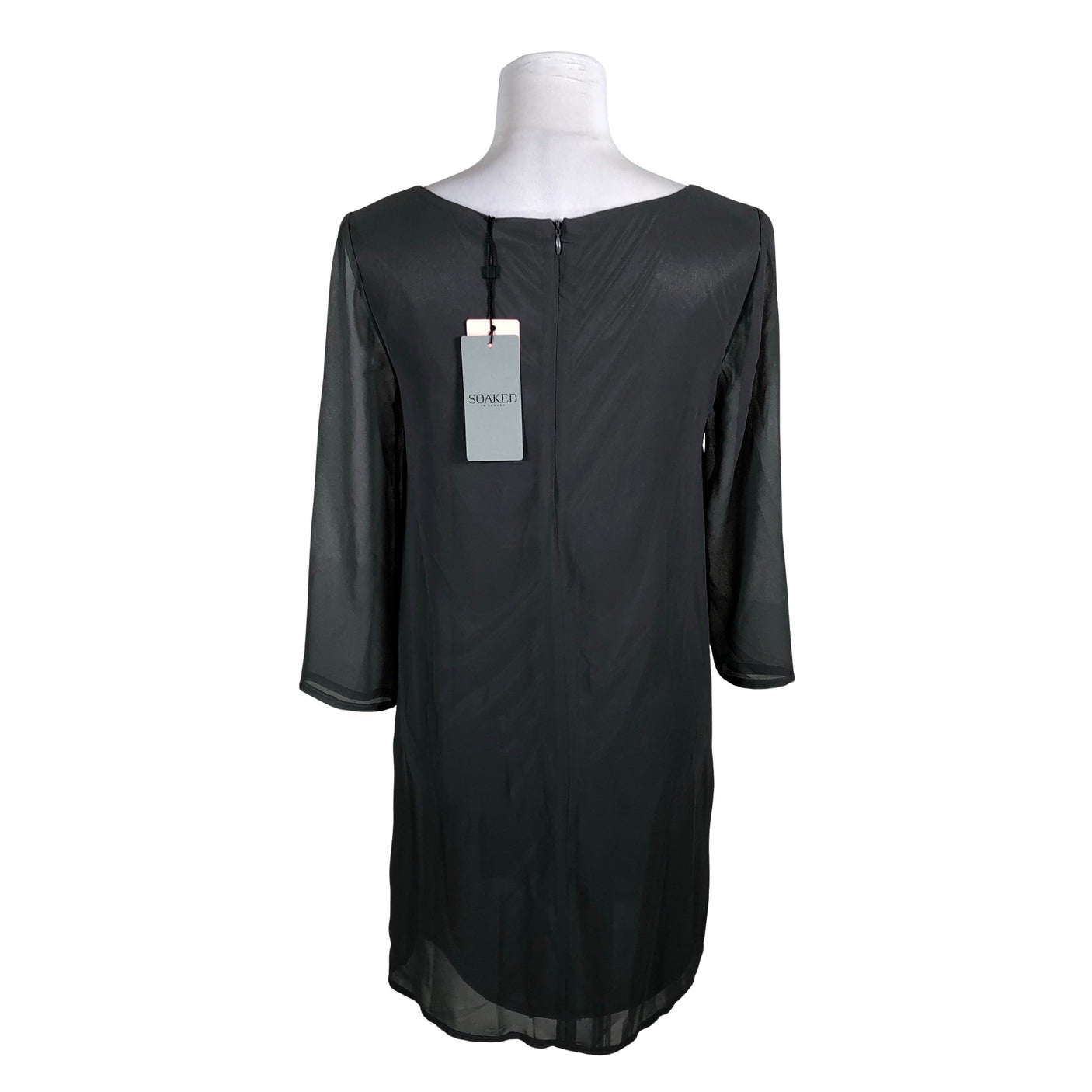 Unisex Soaked - Schiffon dress, size 36 - Gray (2)