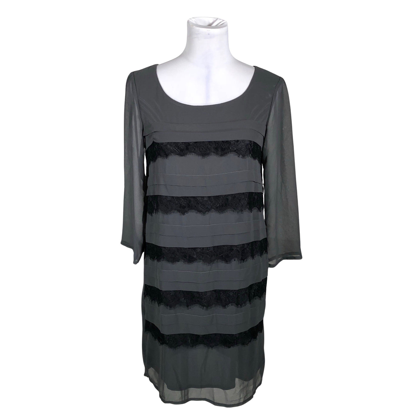 Unisex Soaked - Schiffon dress, size 36 - Gray (1)