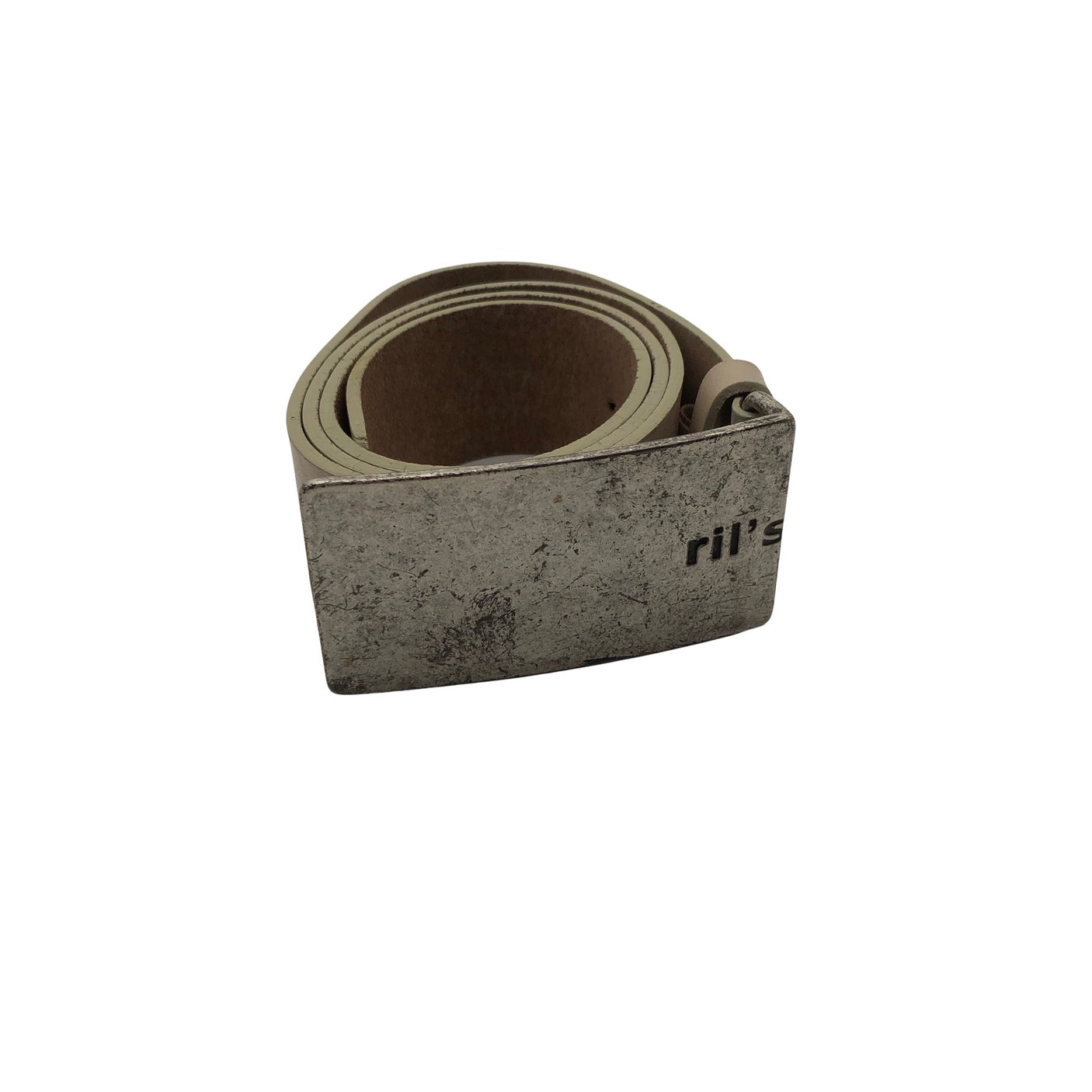 Unisex Ril's - Leather belt, size No size - Beige (1)