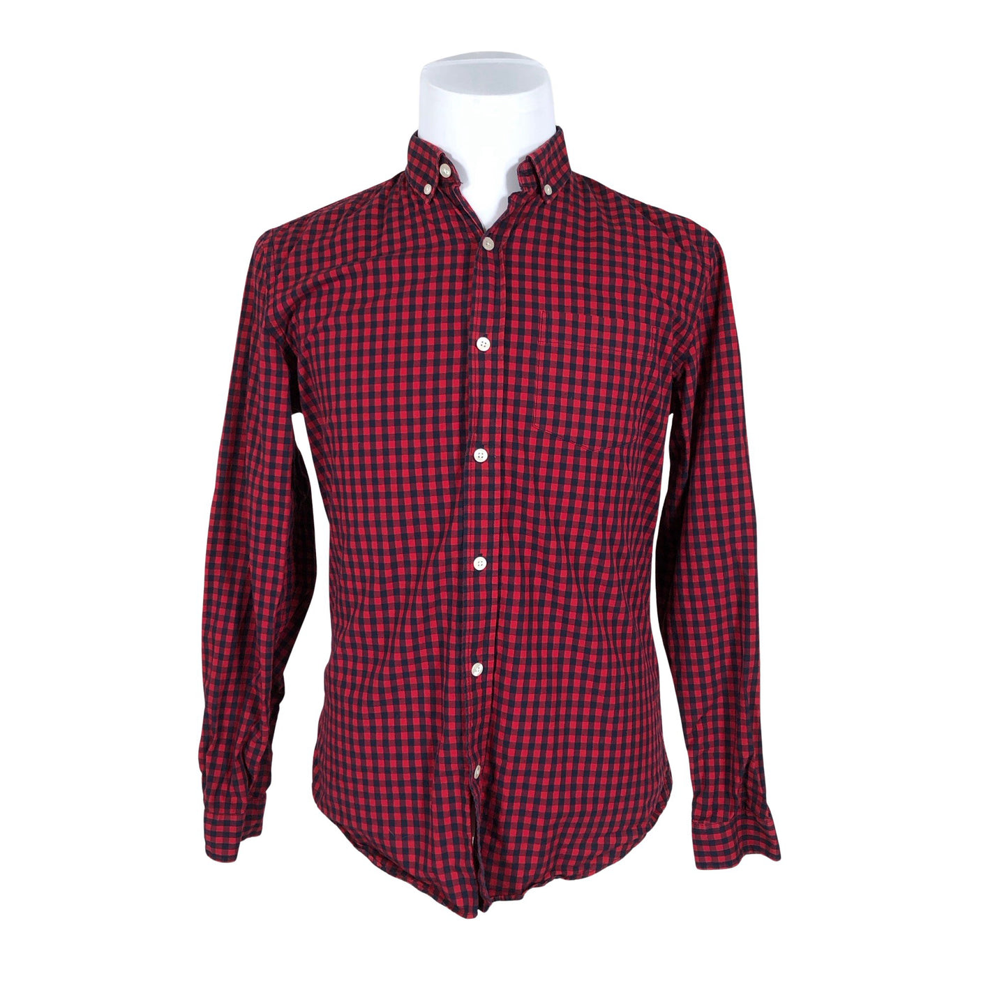 Unisex Frank and Oak - Collared shirt, size M - Red (1)