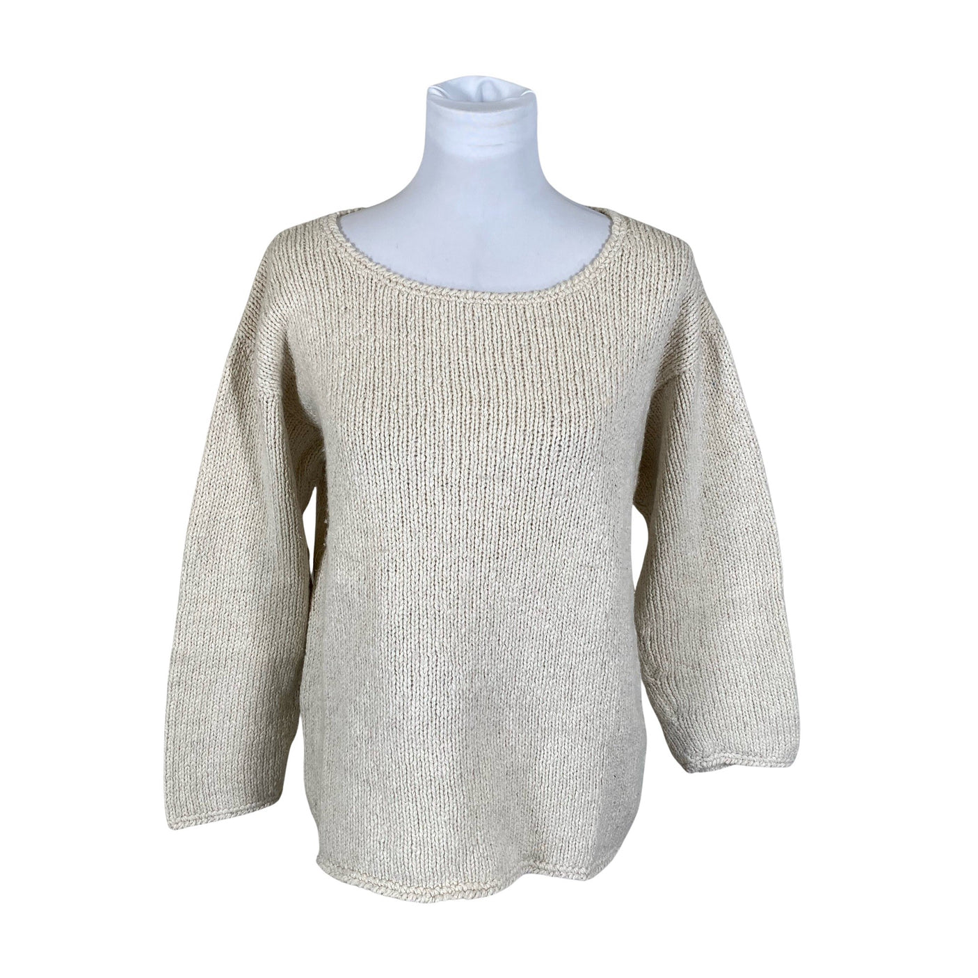 Unisex Handmade - Sweater, size 40 - Natural white (1)