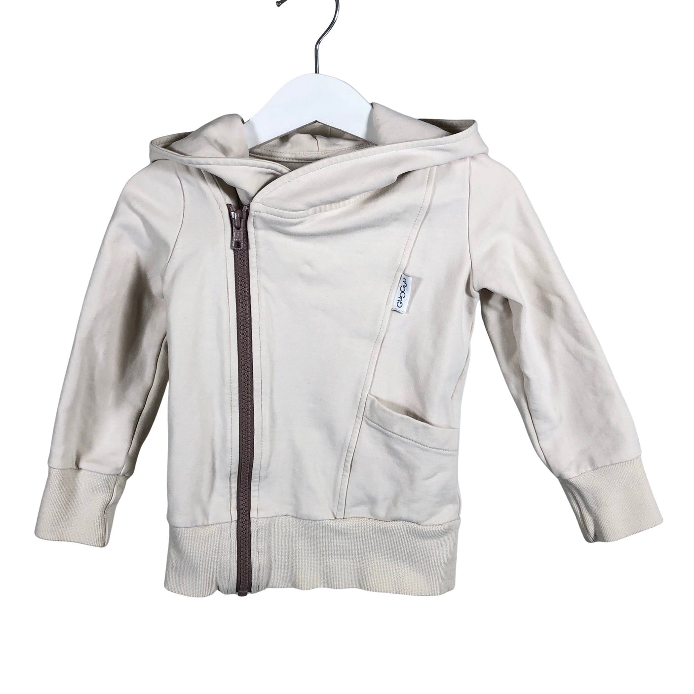 Unisex Gugguu - Hoodie, size 86 - 92 - Natural white (1)