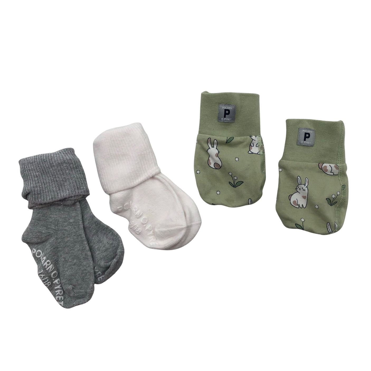 Unisex Polarn O. Pyret - Socks, size 16 - Gray (1)