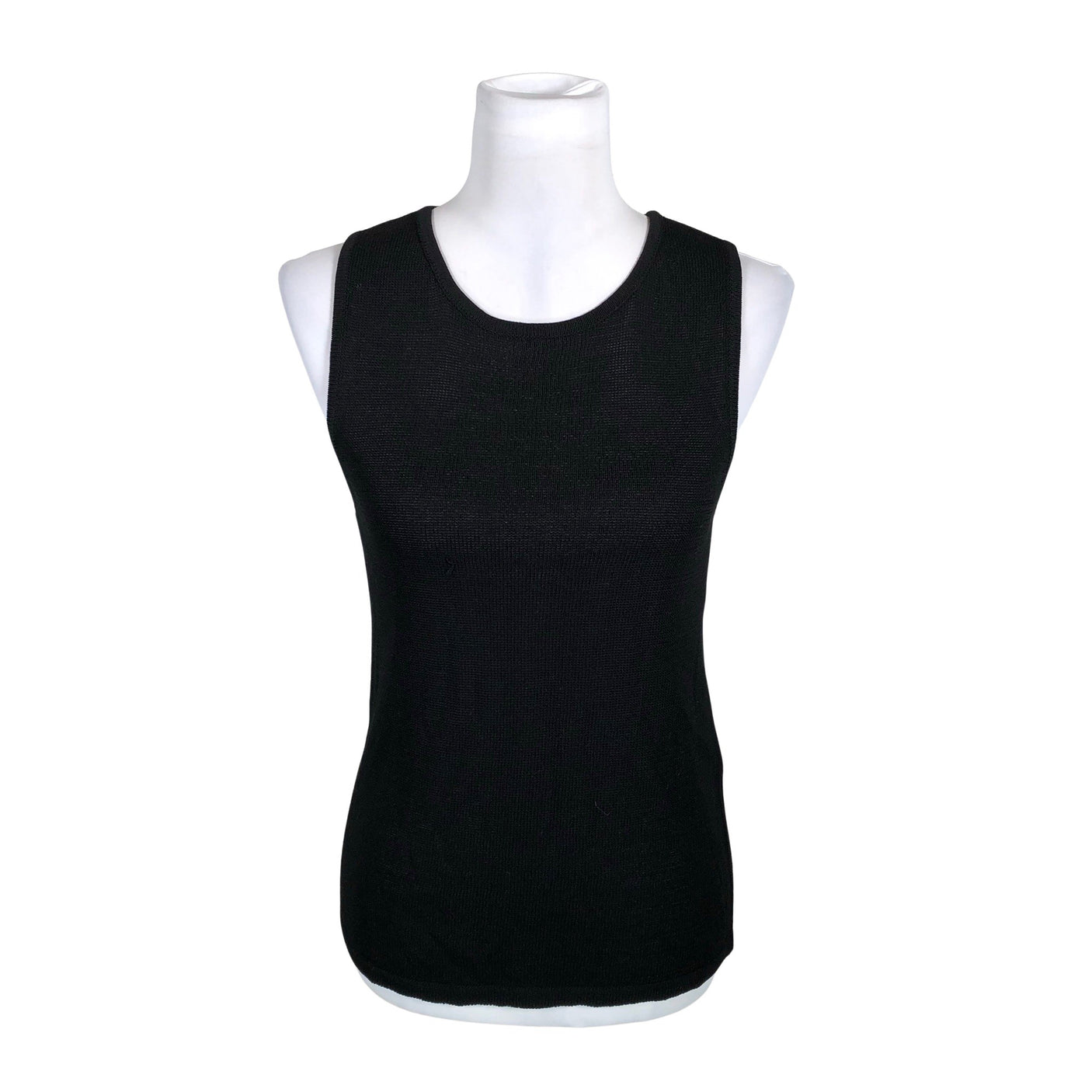 Unisex Selected - Knit vest, size 36 - Black (1)