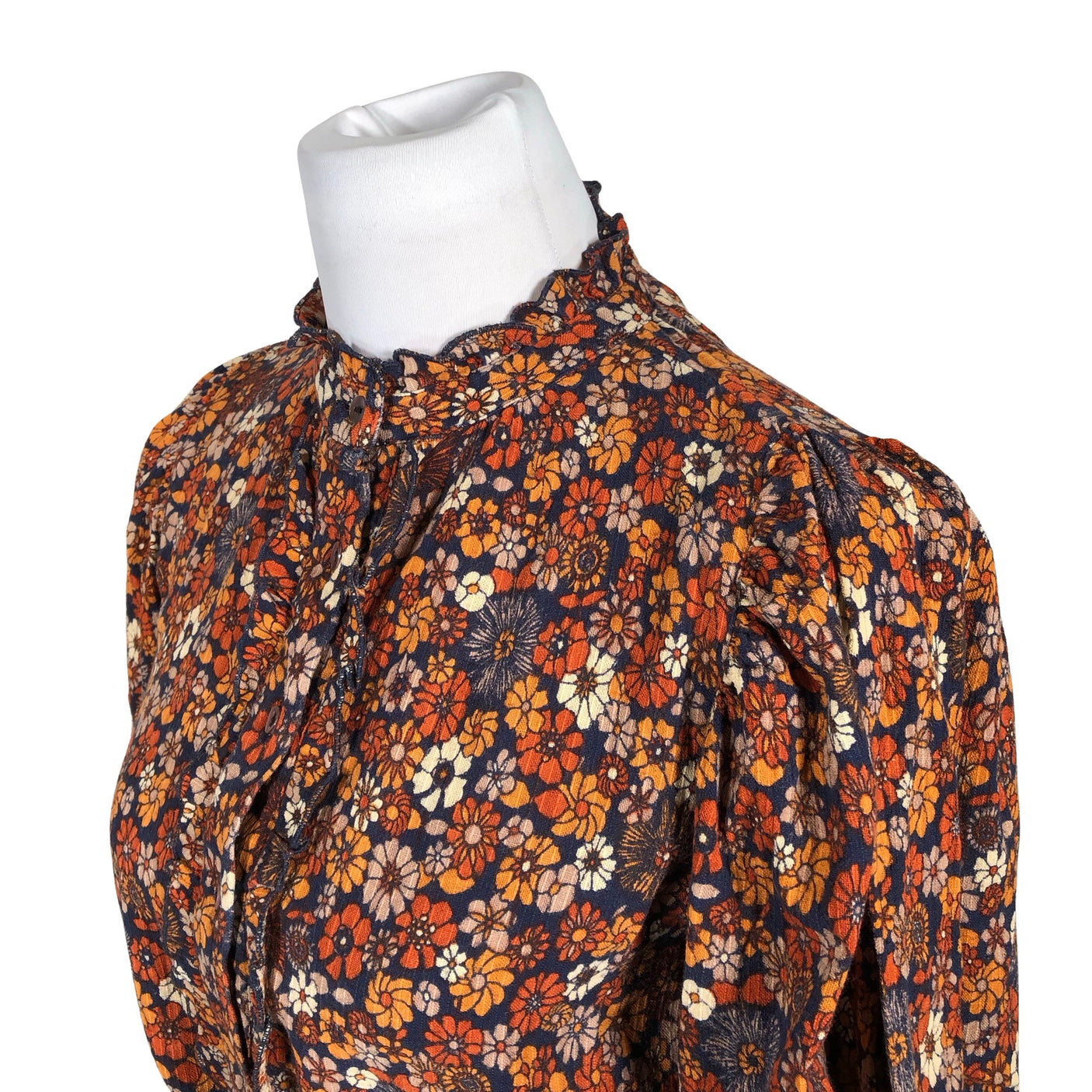 Unisex Antik Batik - Schiffon dress, size 34 - Blue (3)