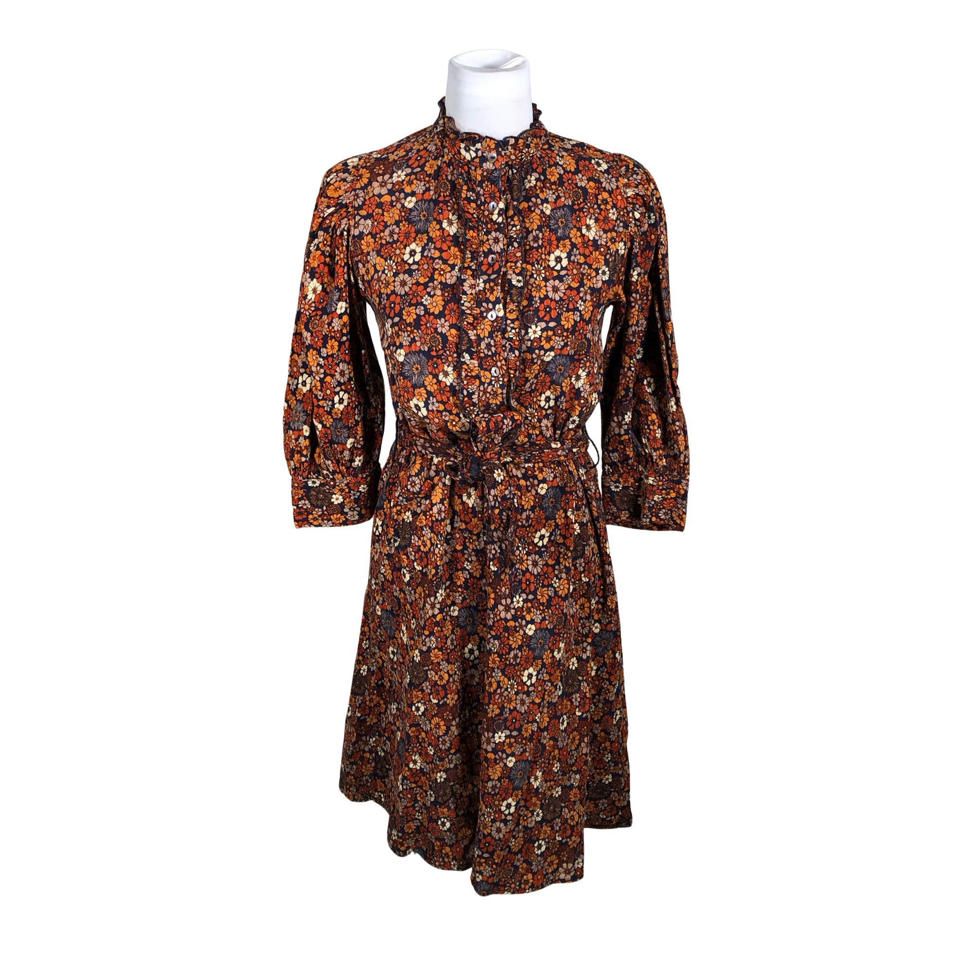 Unisex Antik Batik - Schiffon dress, size 34 - Blue (1)