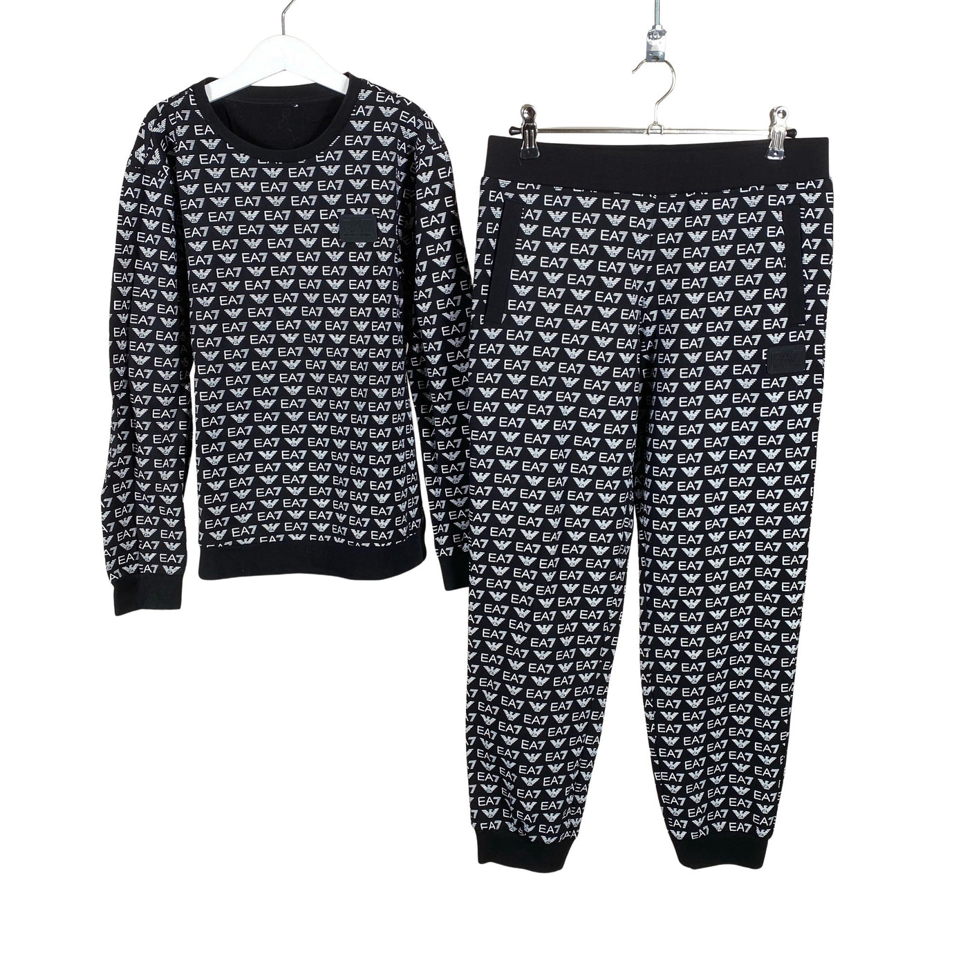 Unisex EA7 Emporio Armani - Sweatshirt and pants set, size 146 - 152 - Black (1)