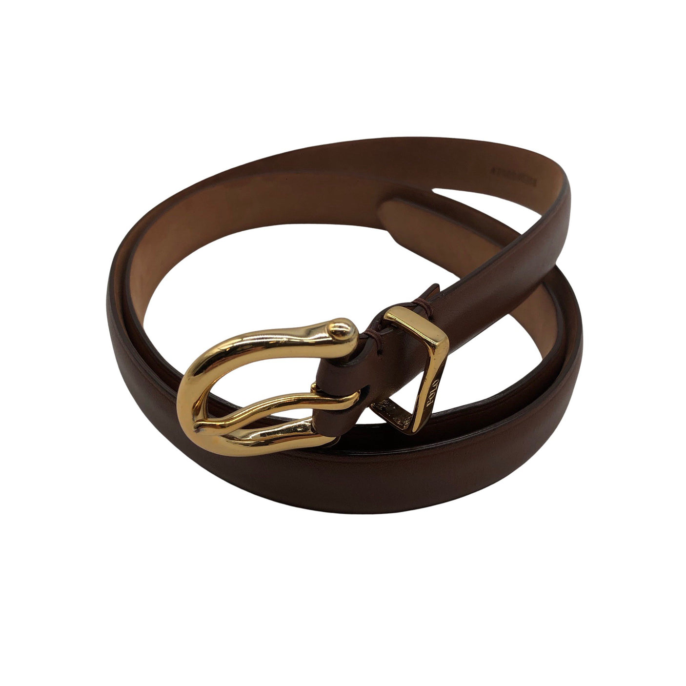 Unisex Polo Ralph Lauren - Leather belt, size No size - Brown (1)